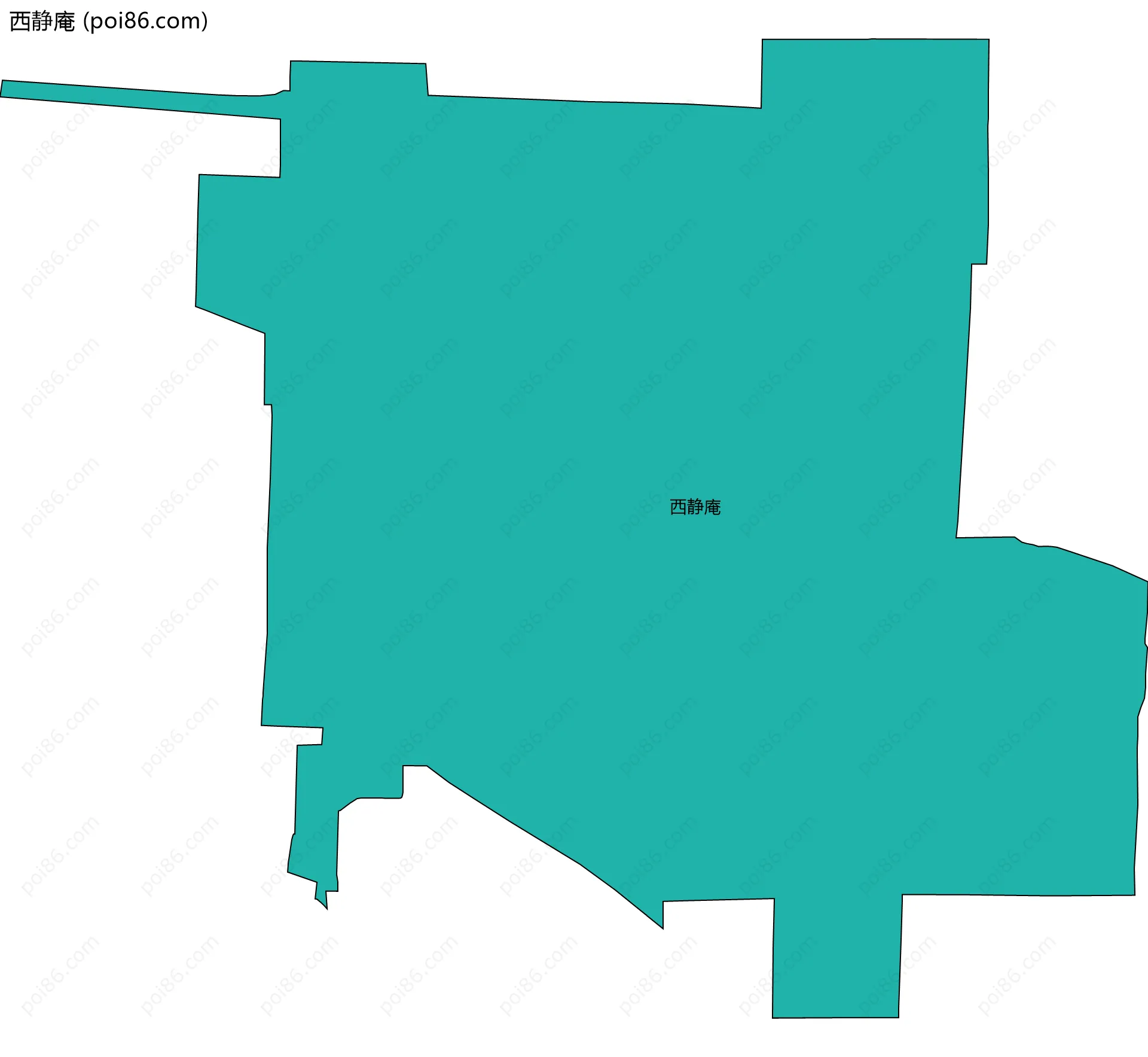 西静庵边界地图