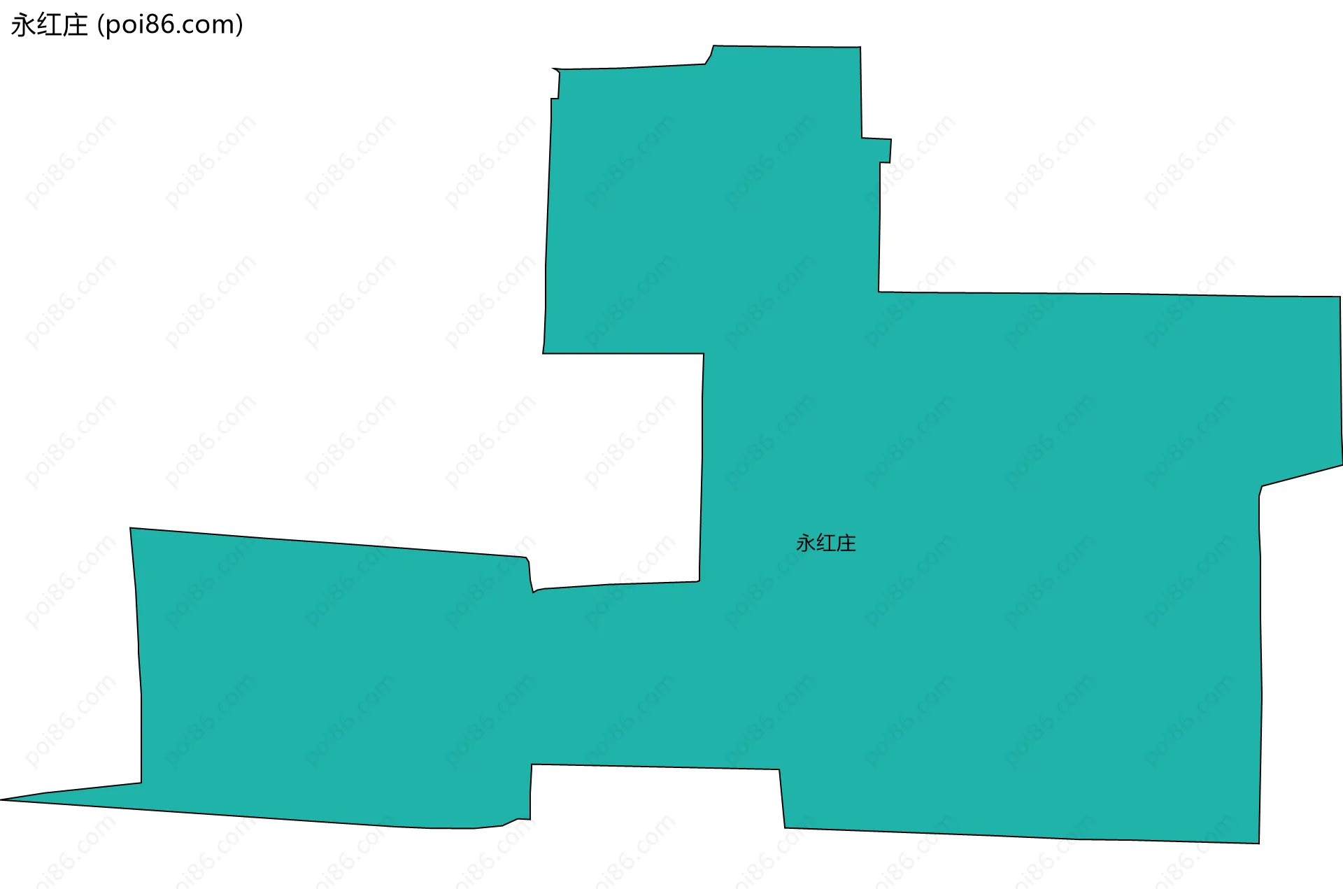 永红庄边界地图