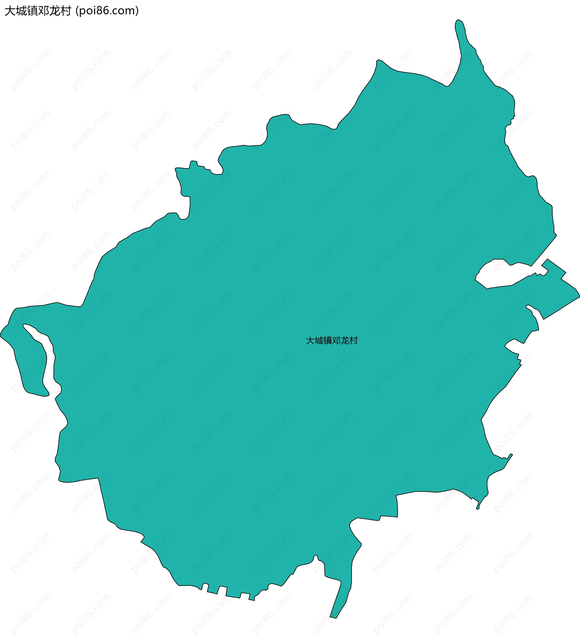 大城镇邓龙村边界地图