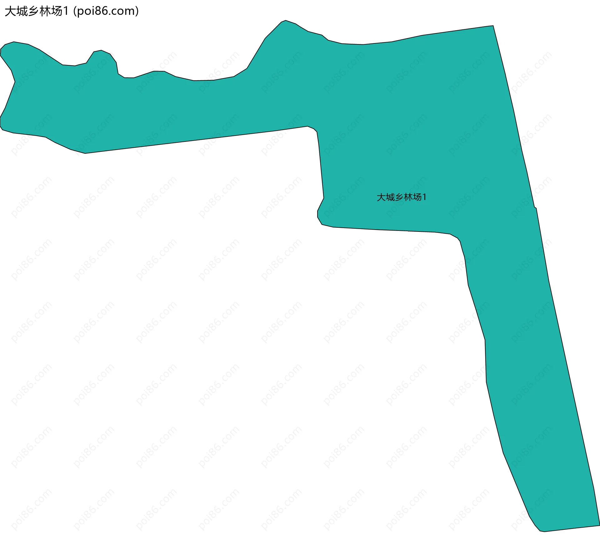 大城乡林场1边界地图