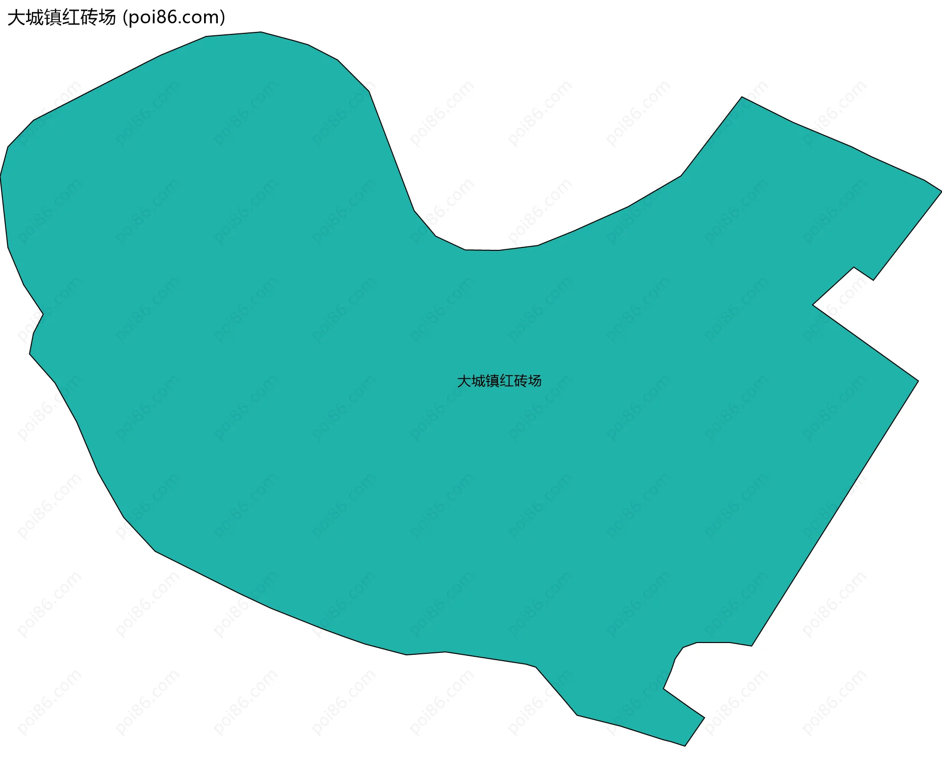 大城镇红砖场边界地图