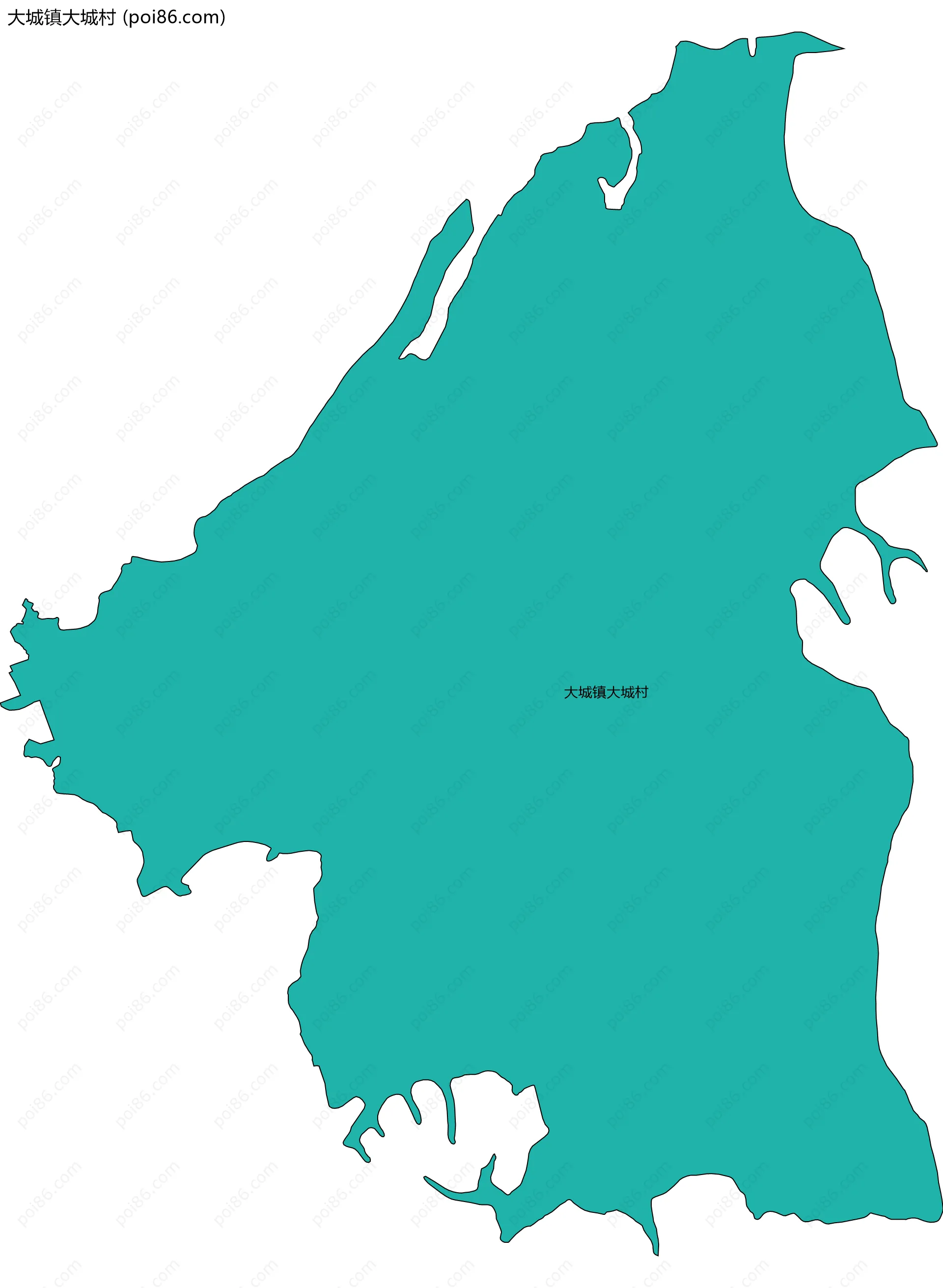 大城镇大城村边界地图