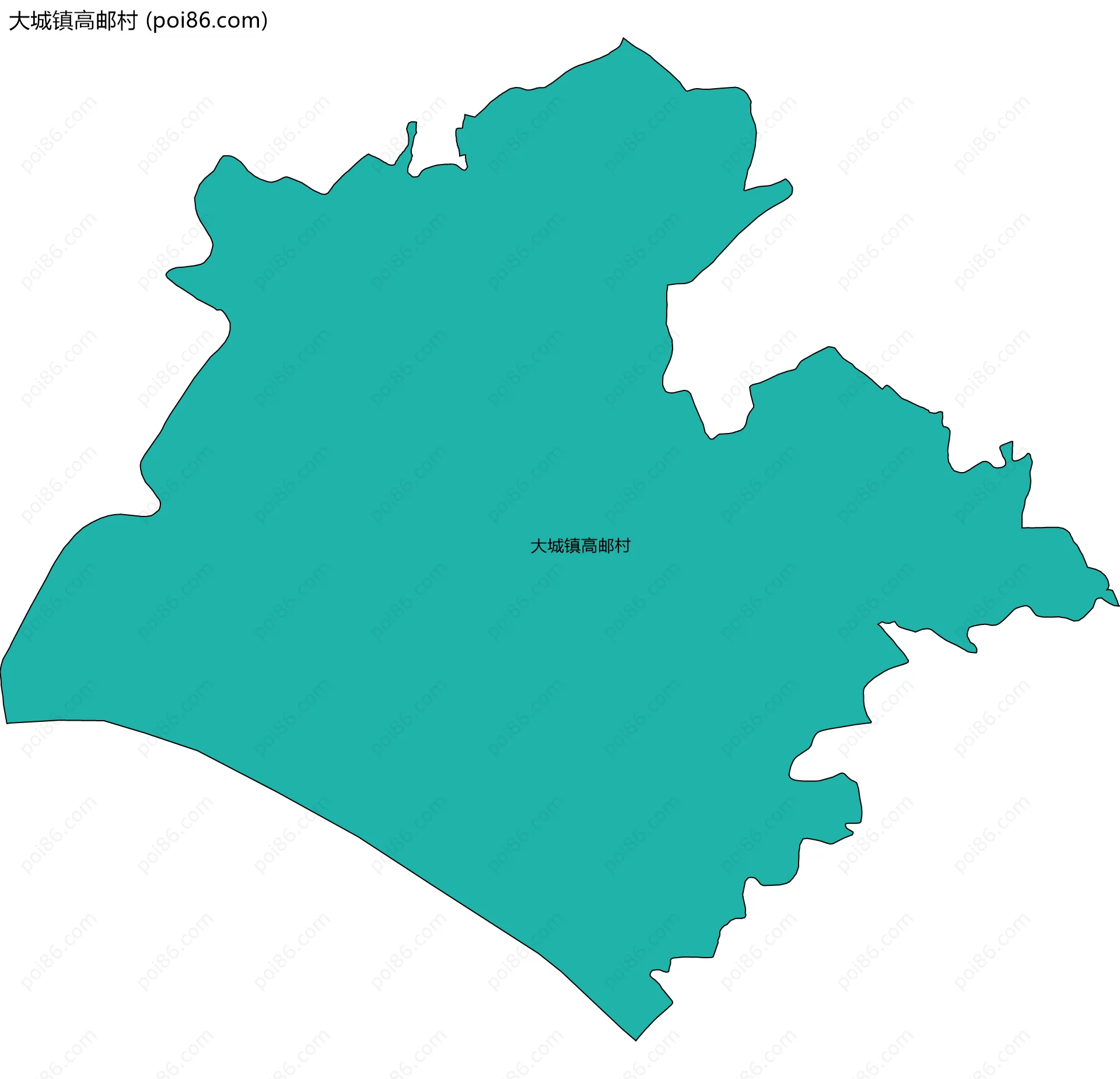 大城镇高邮村边界地图