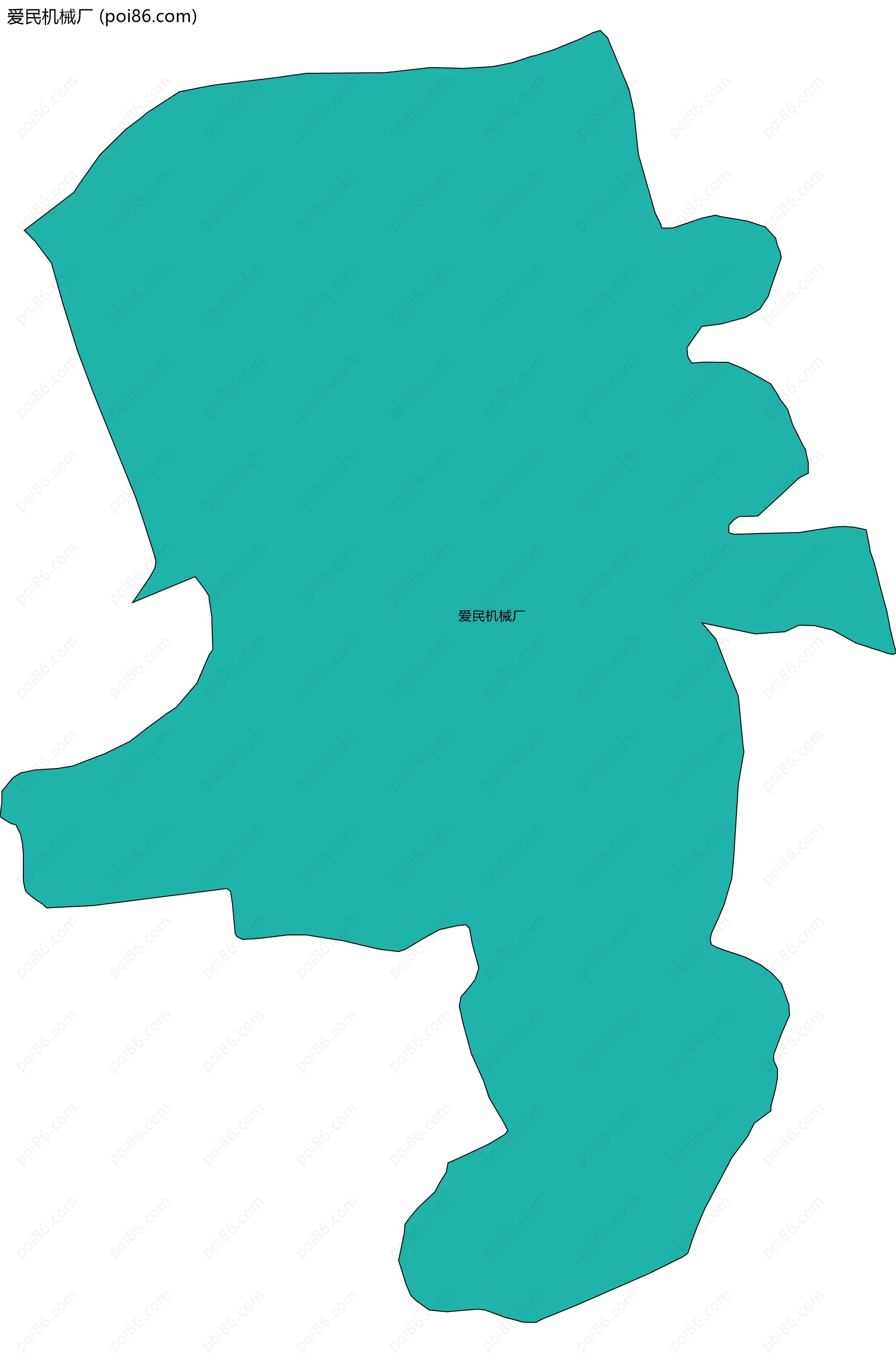 爱民机械厂边界地图