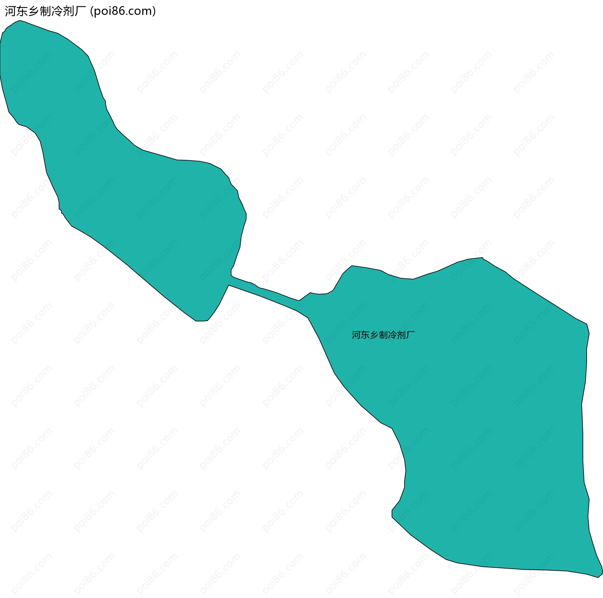 河东乡制冷剂厂边界地图