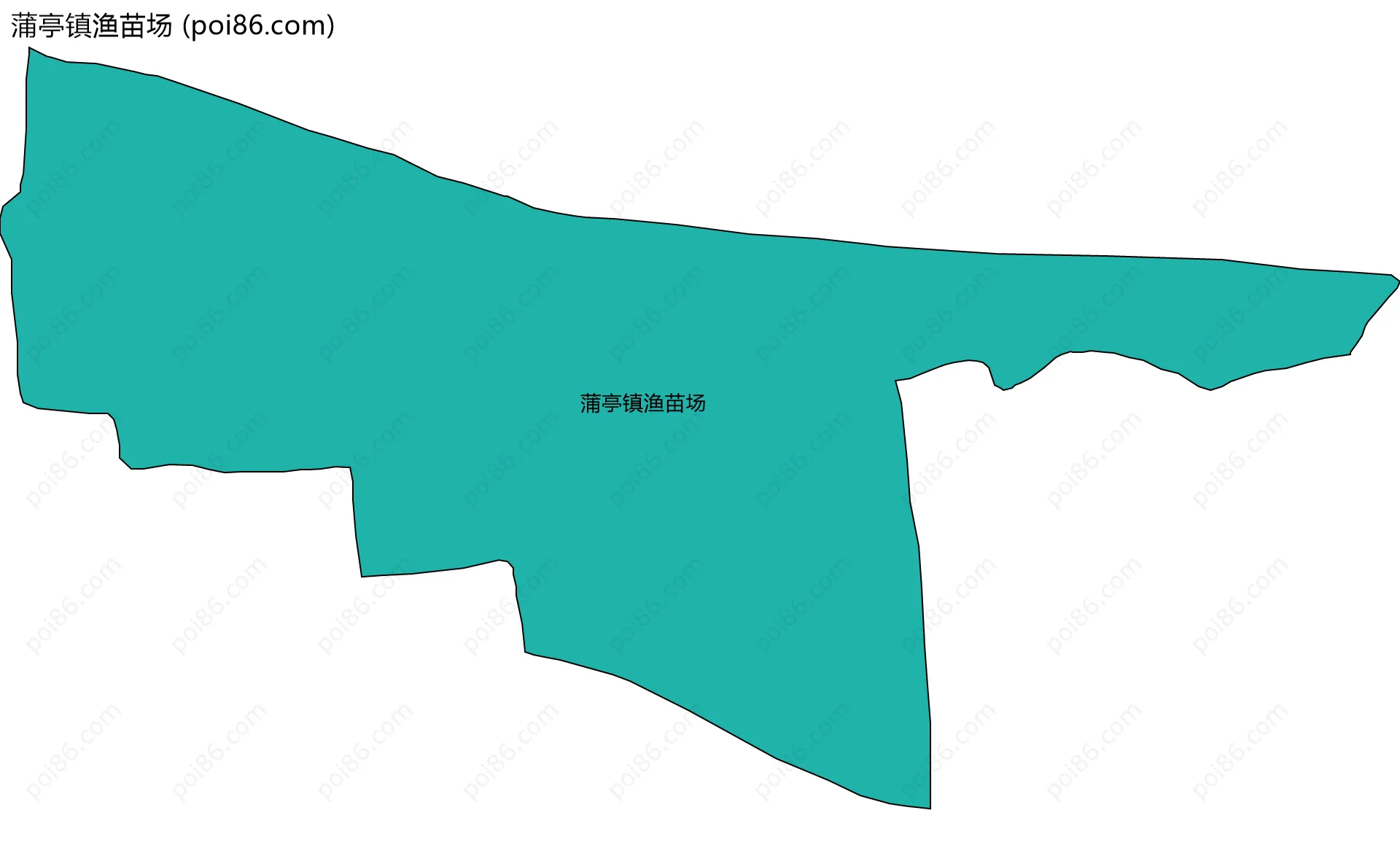 蒲亭镇渔苗场边界地图