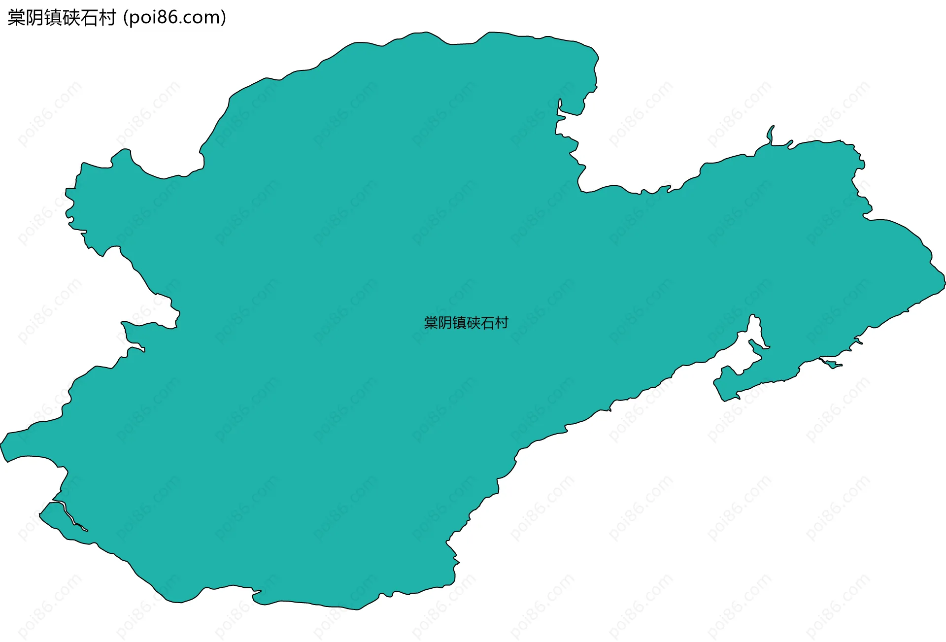 棠阴镇硖石村边界地图
