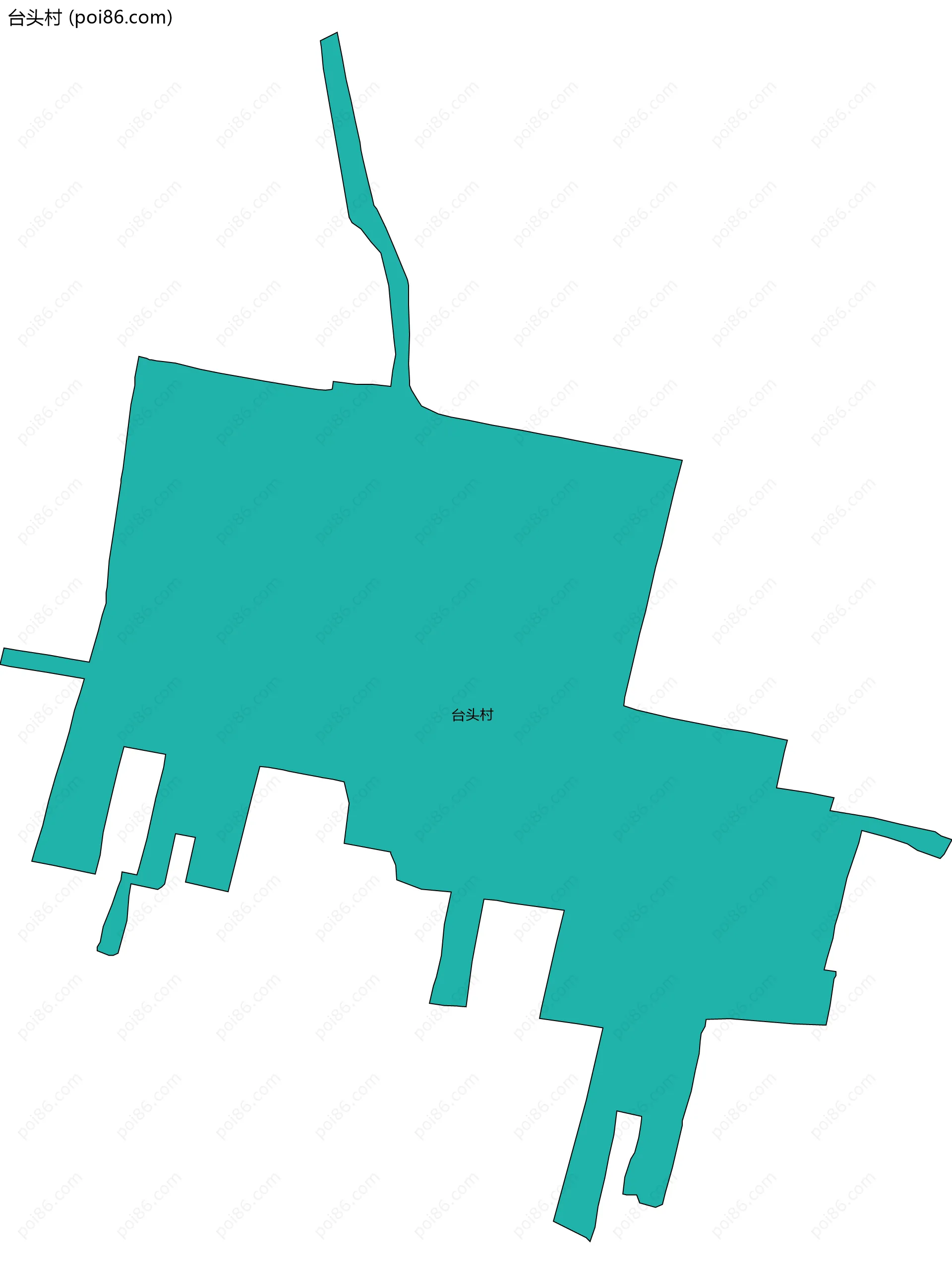 台头村边界地图