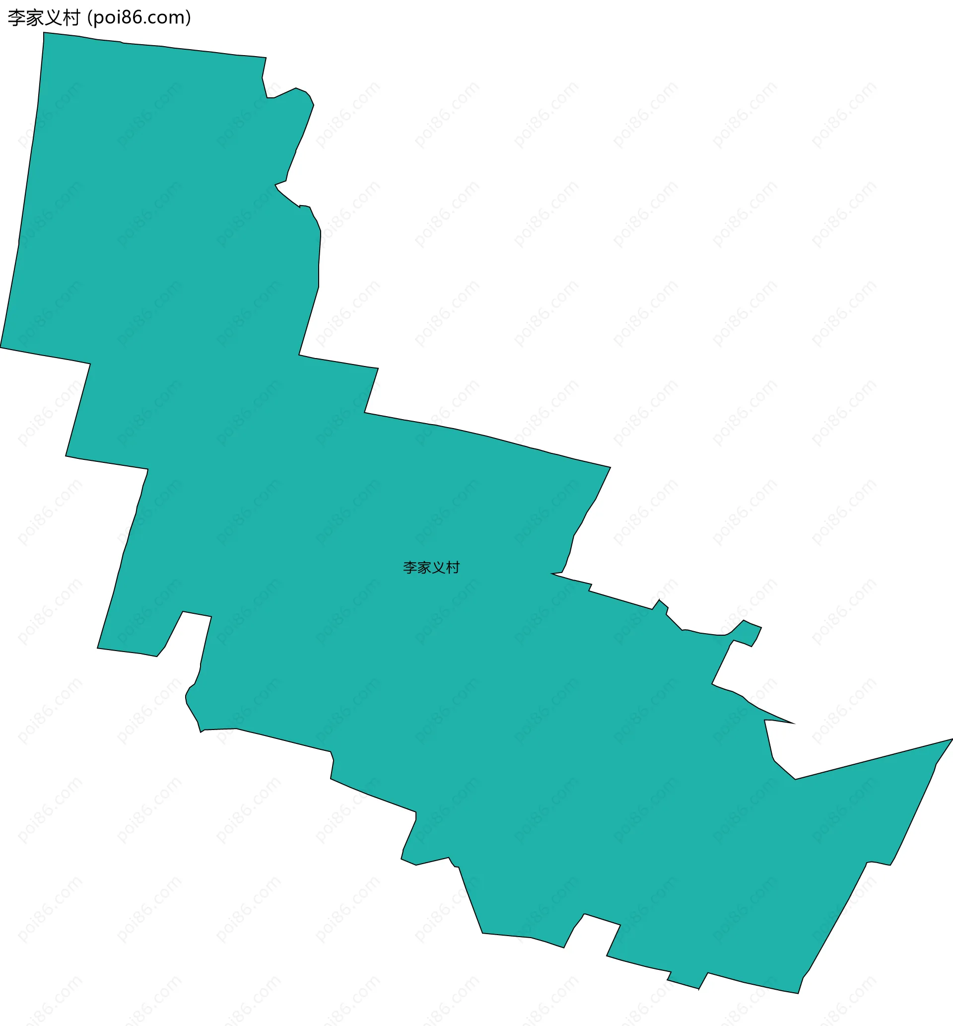 李家义村边界地图