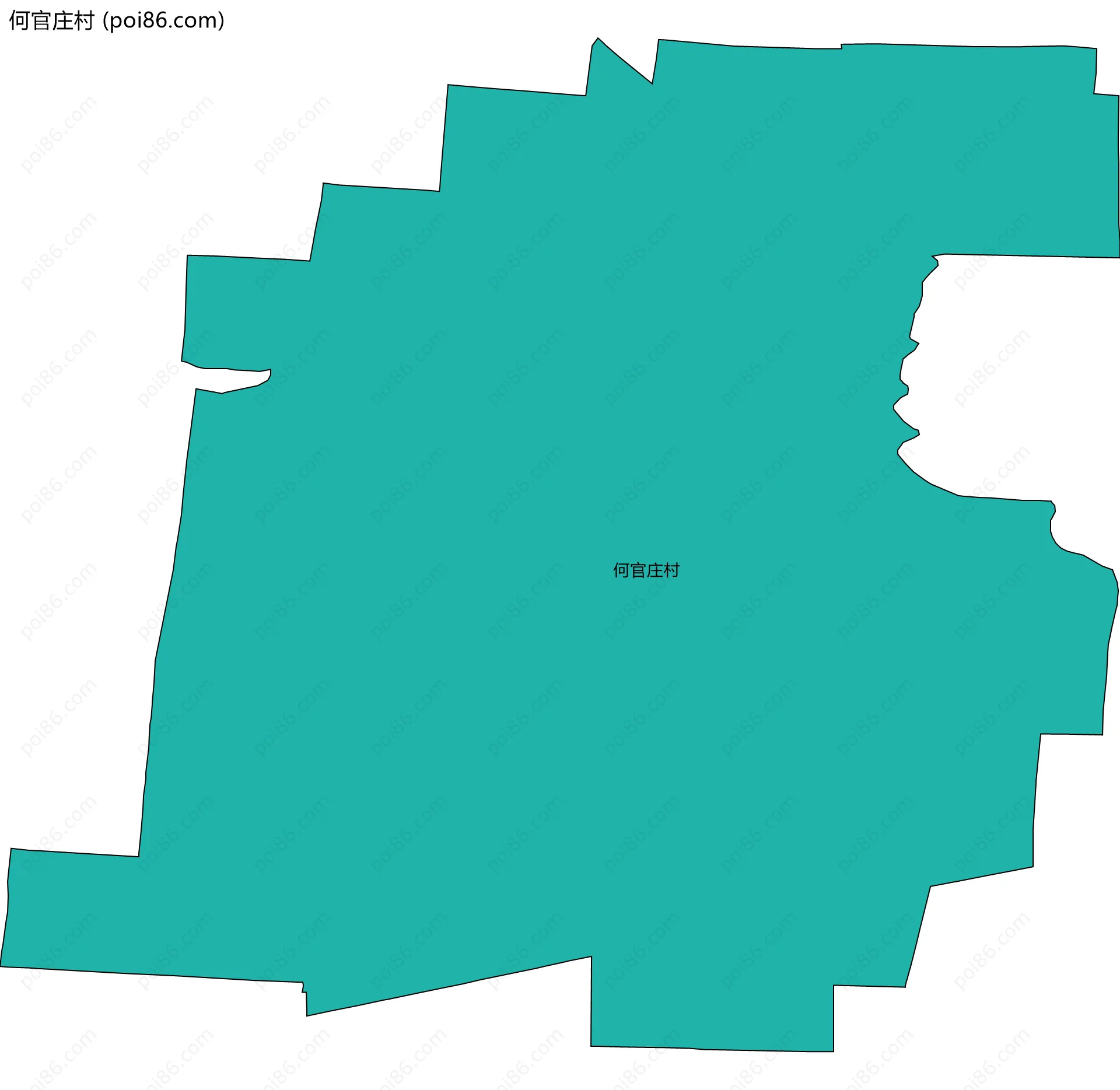 何官庄村边界地图