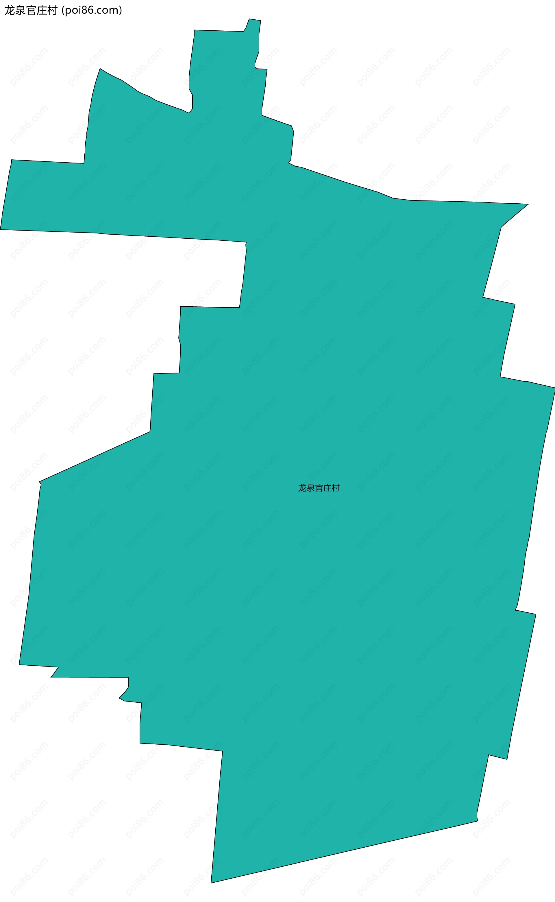 龙泉官庄村边界地图