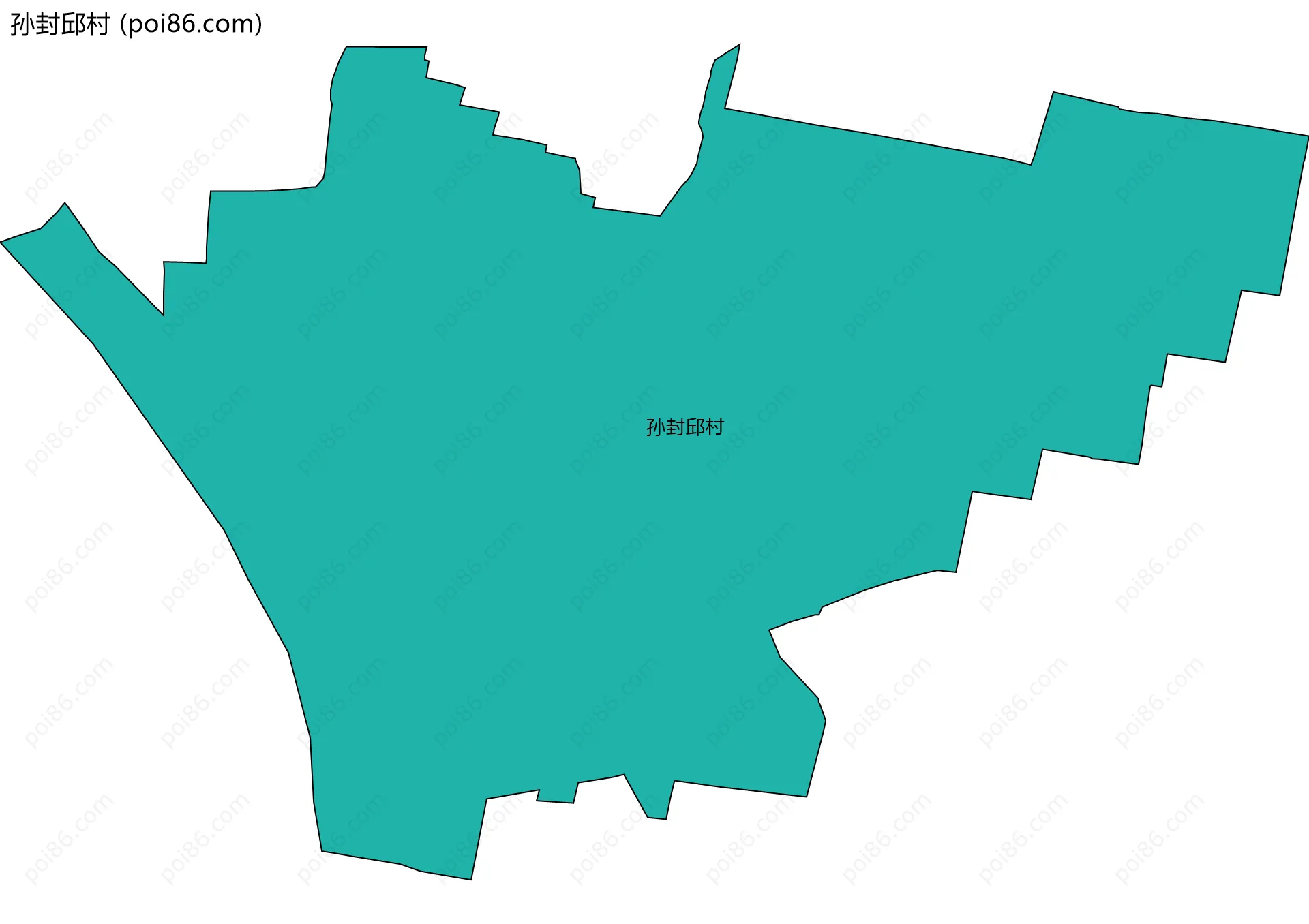 孙封邱村边界地图