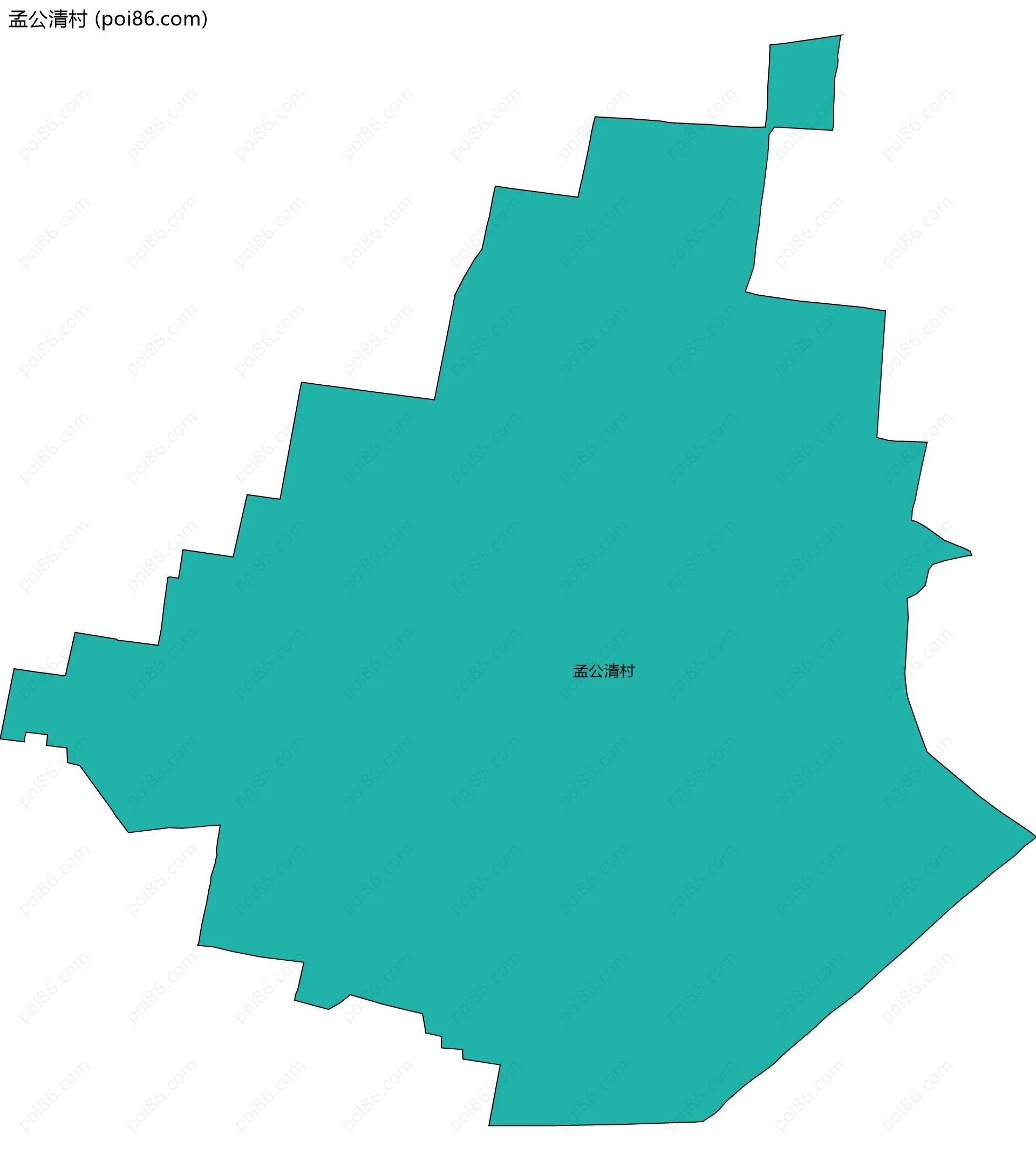 孟公清村边界地图
