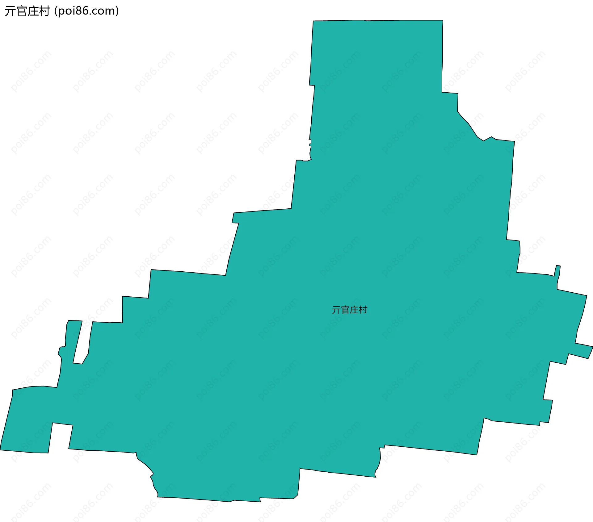 亓官庄村边界地图
