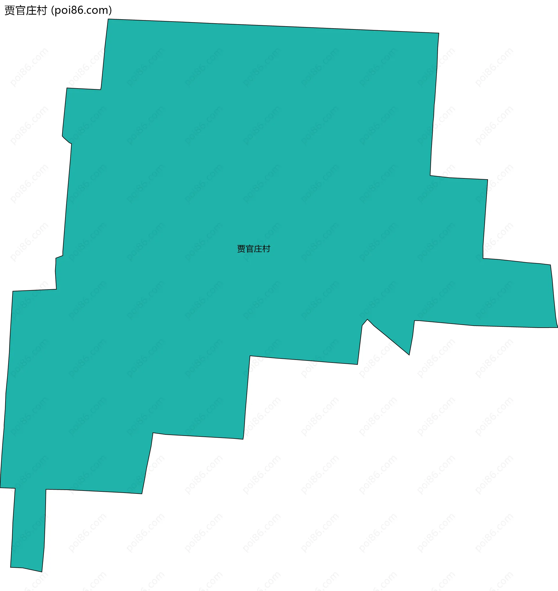 贾官庄村边界地图