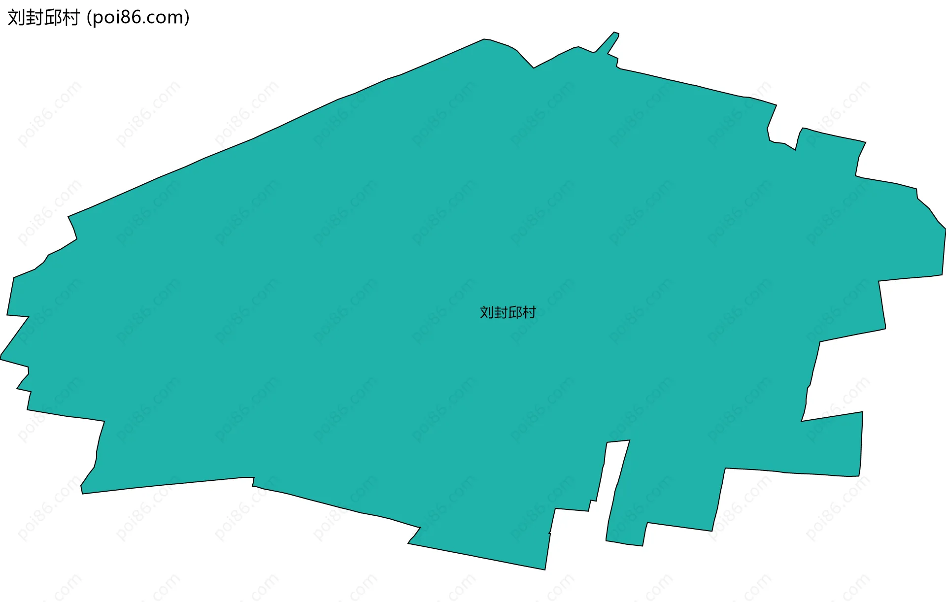 刘封邱村边界地图