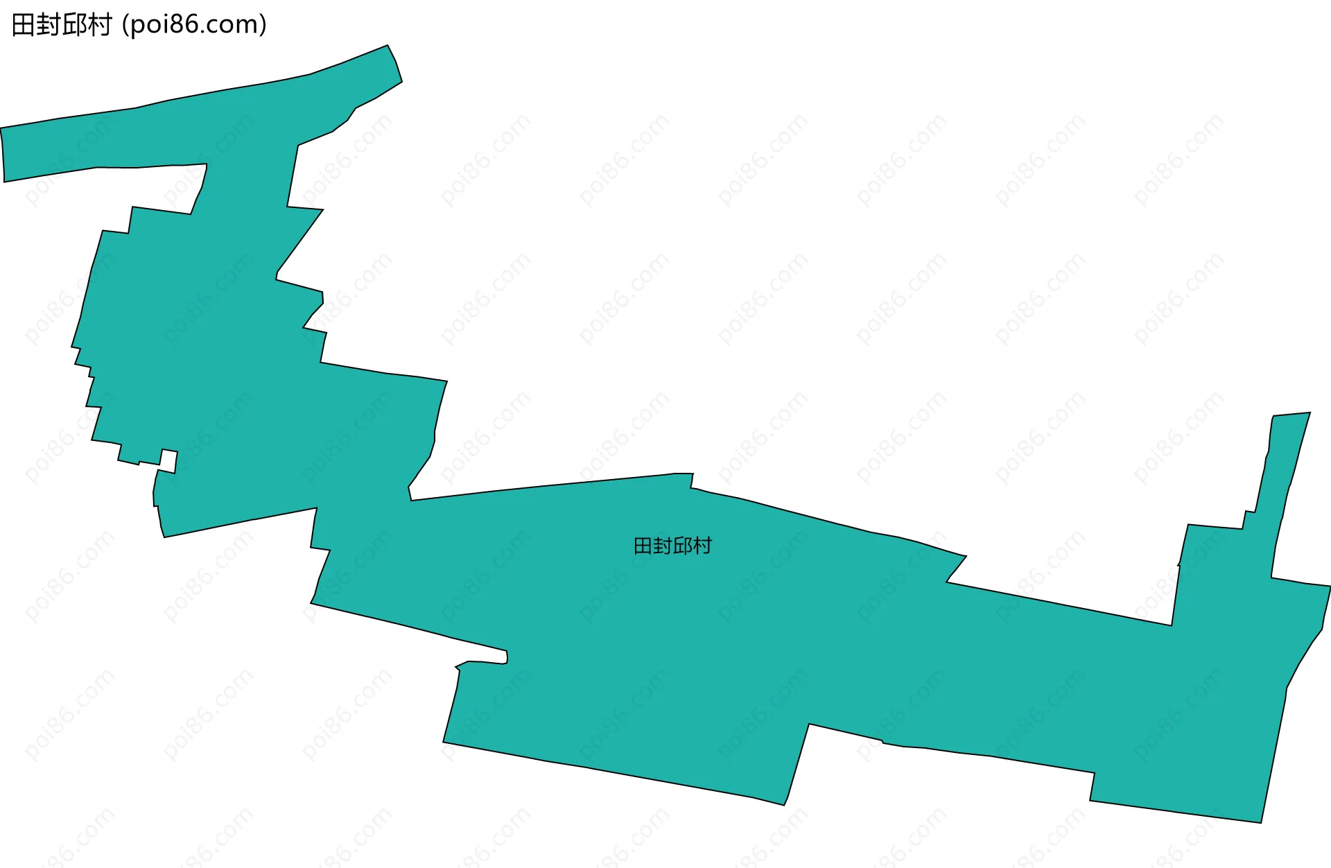 田封邱村边界地图