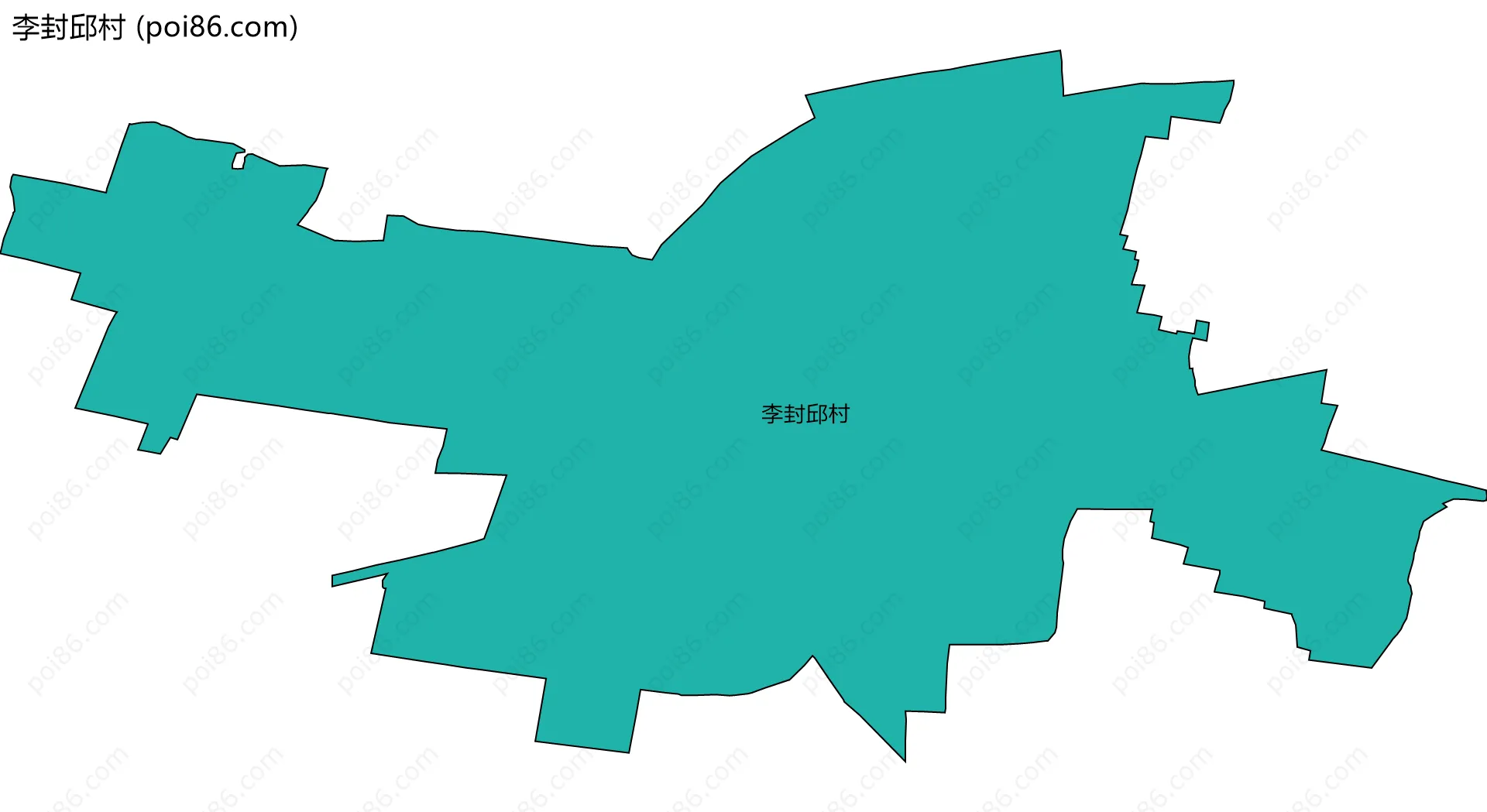 李封邱村边界地图