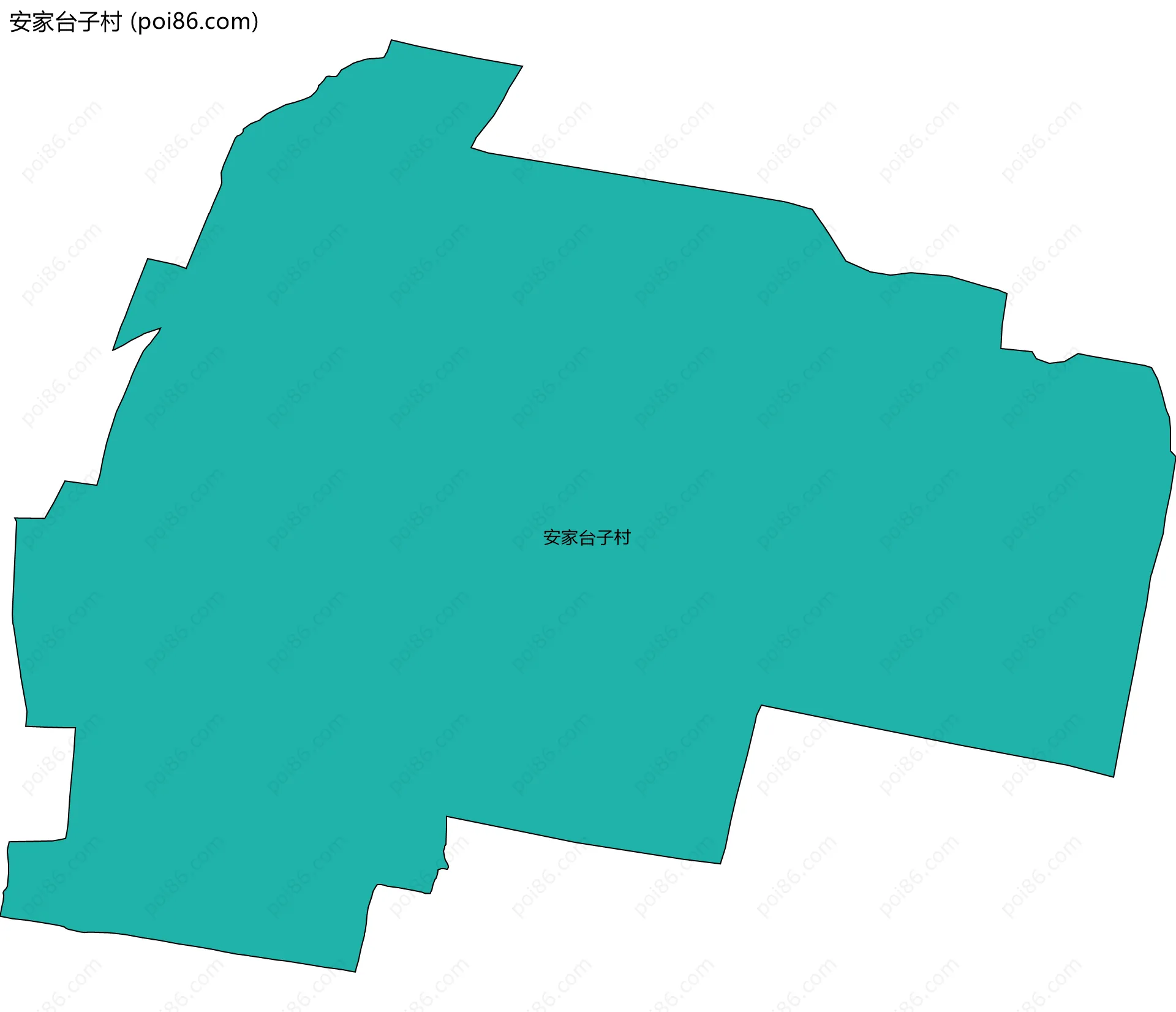 安家台子村边界地图