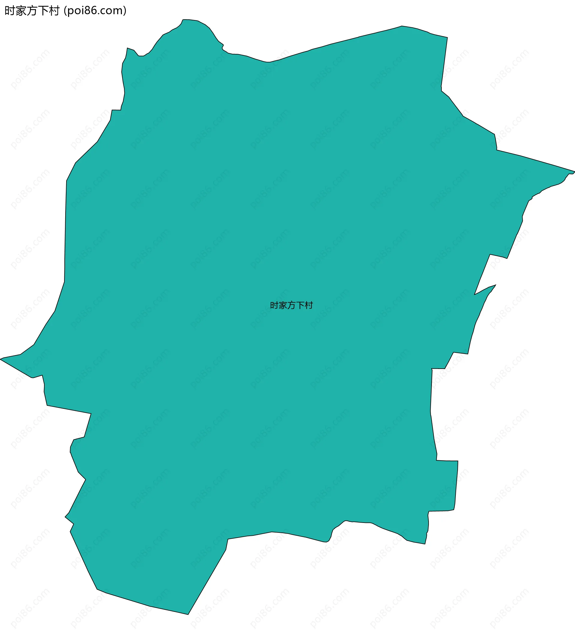 时家方下村边界地图