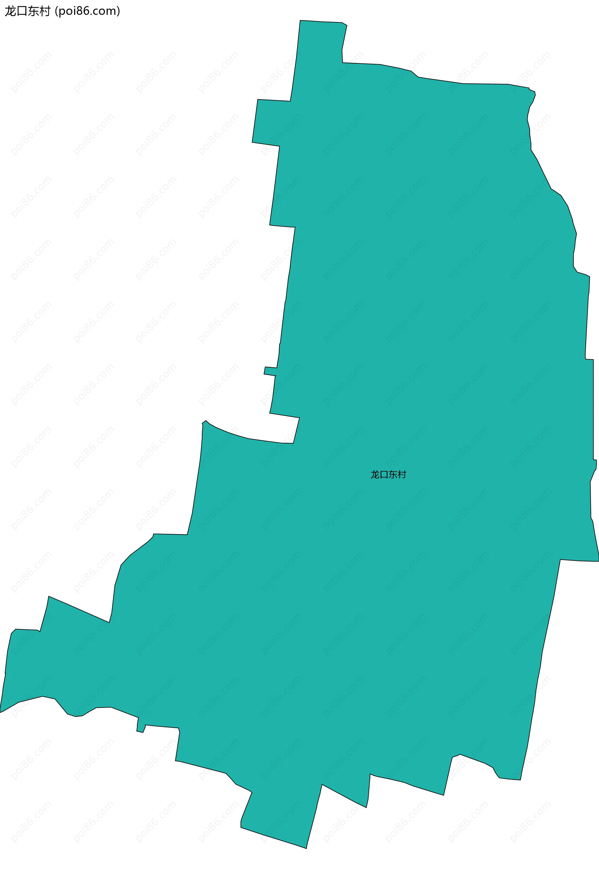 龙口东村边界地图