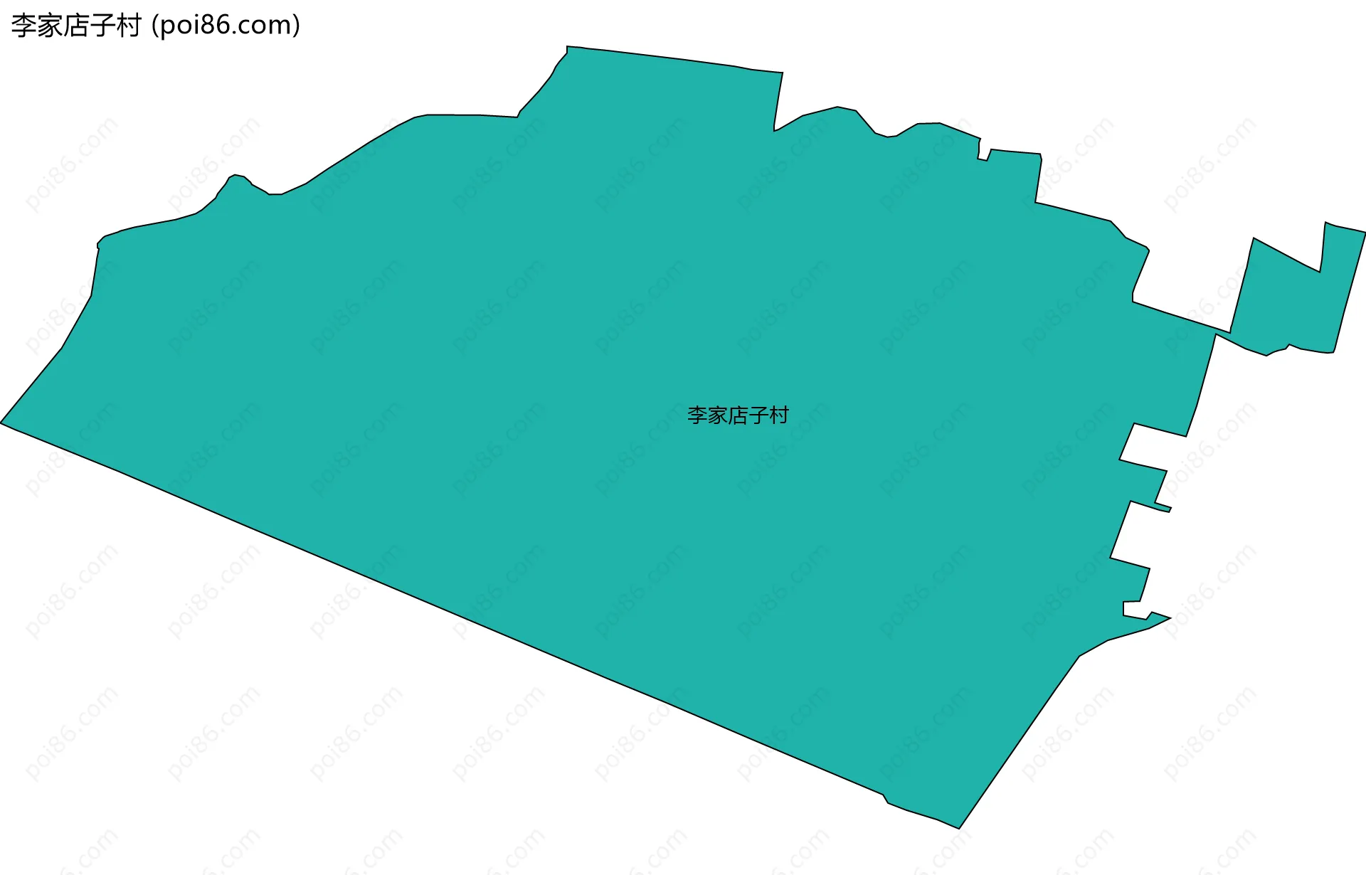 李家店子村边界地图