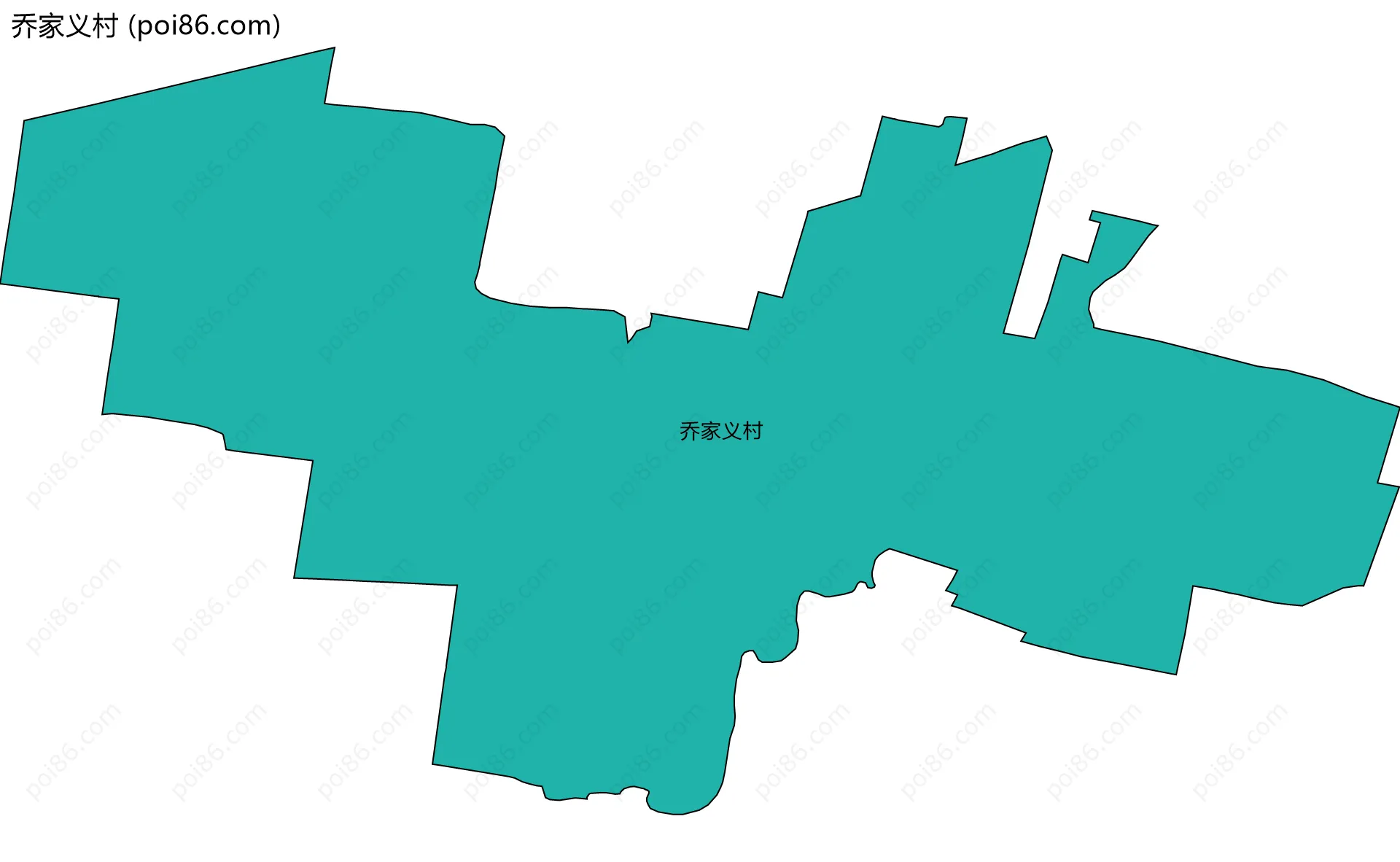 乔家义村边界地图