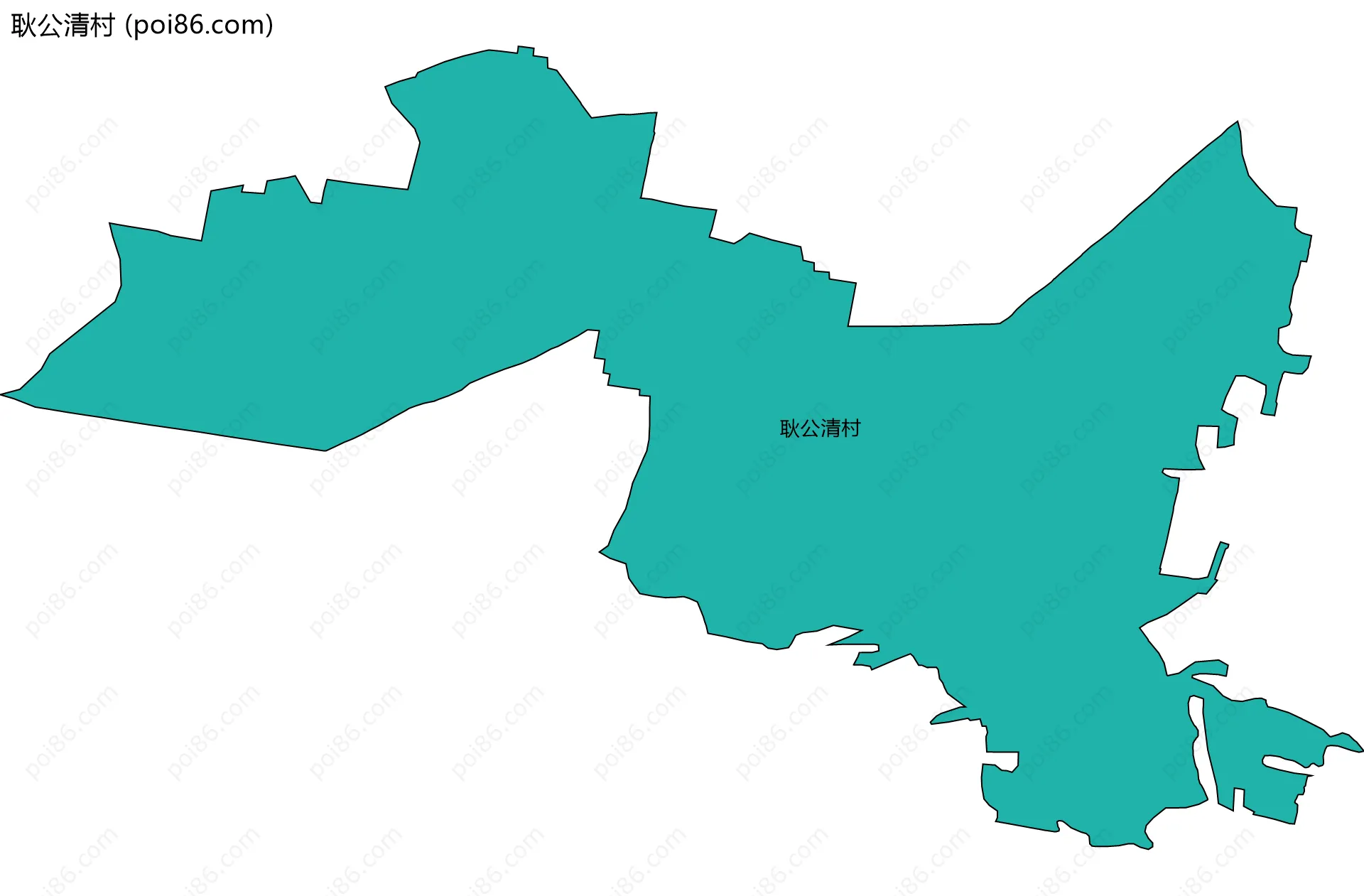 耿公清村边界地图