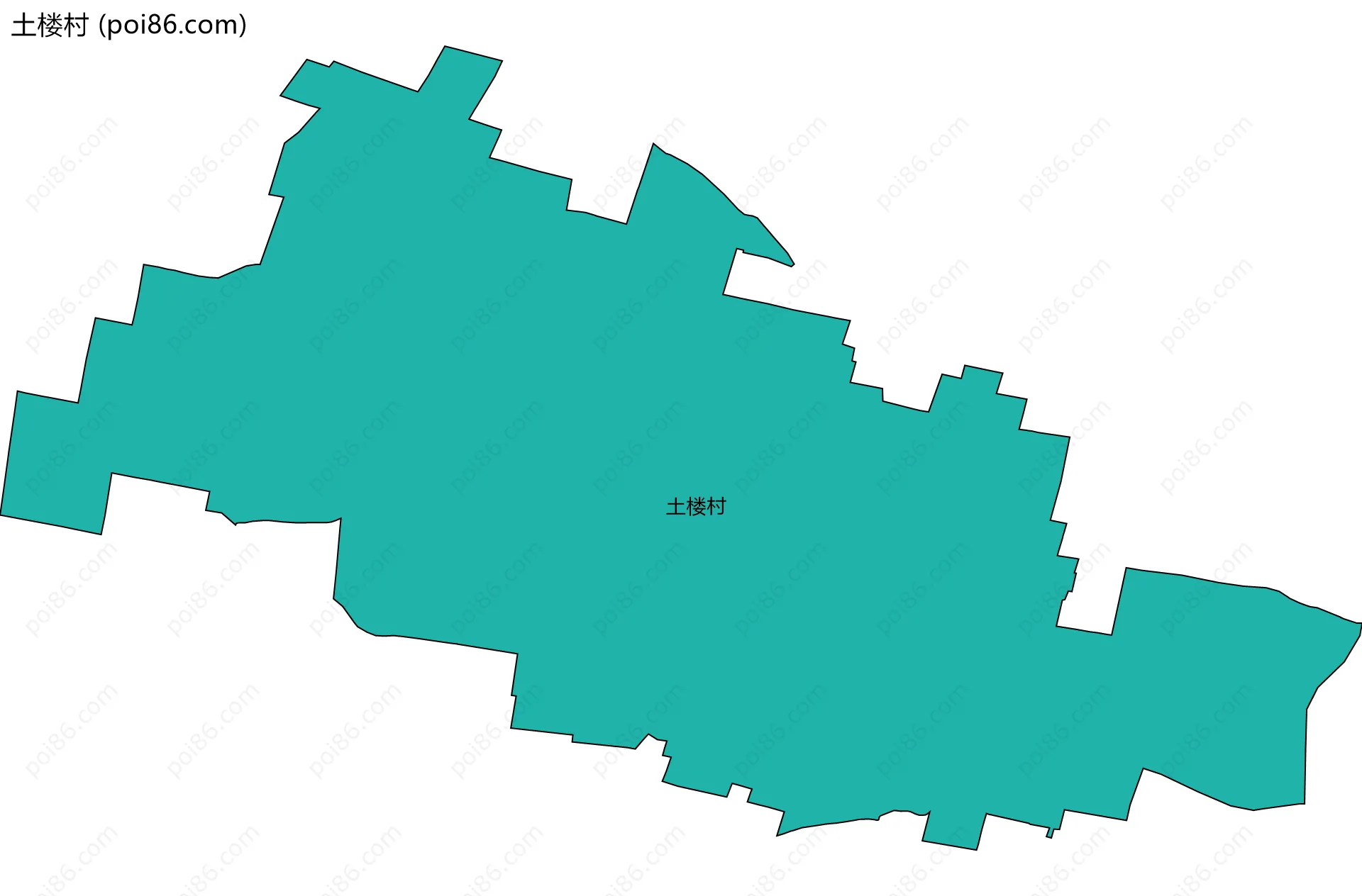 土楼村边界地图