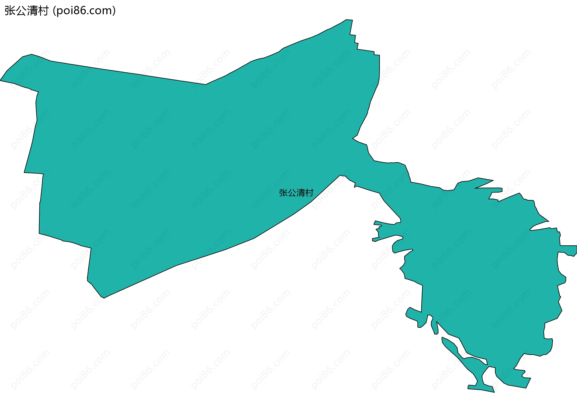 张公清村边界地图