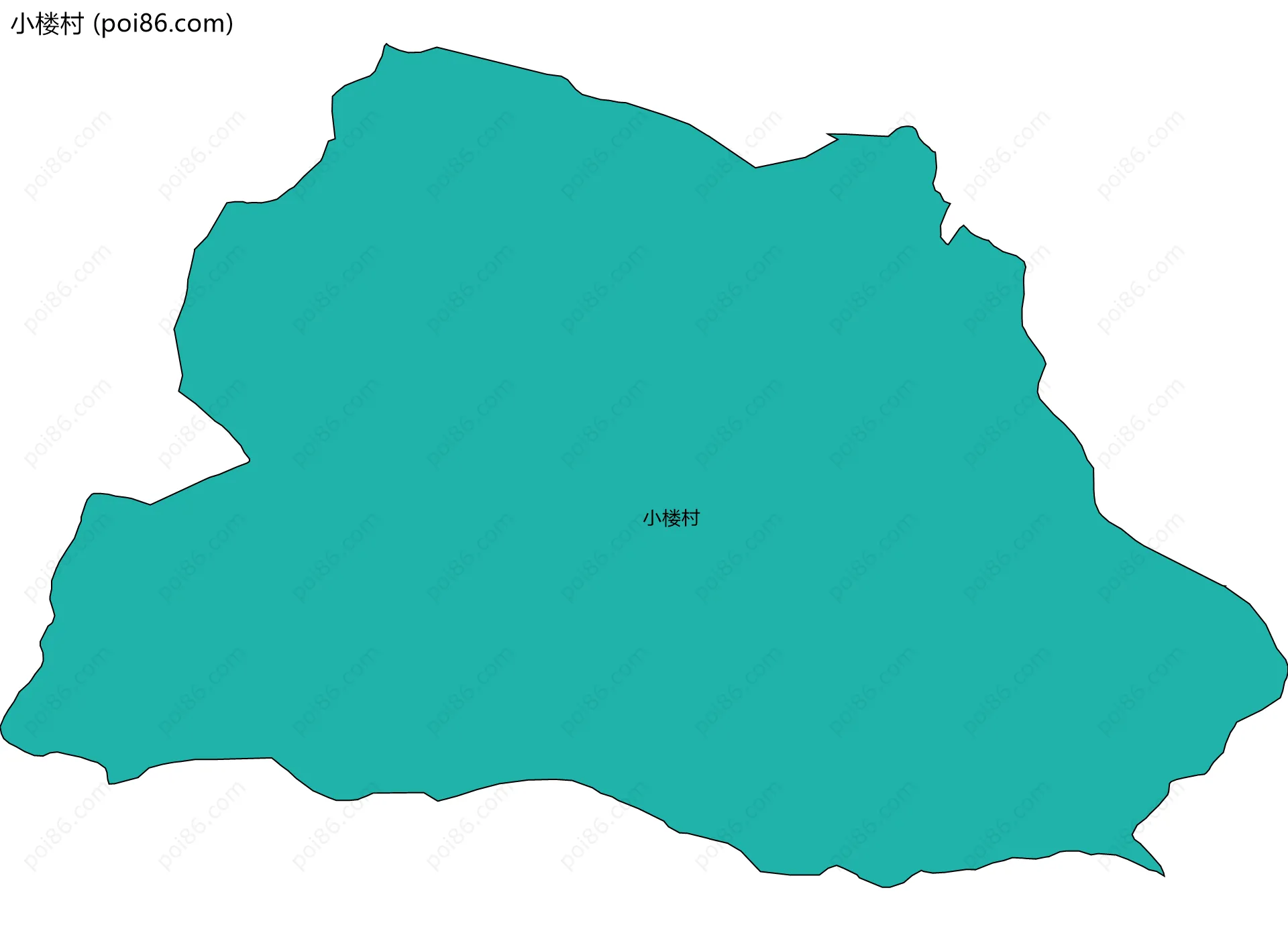 小楼村边界地图