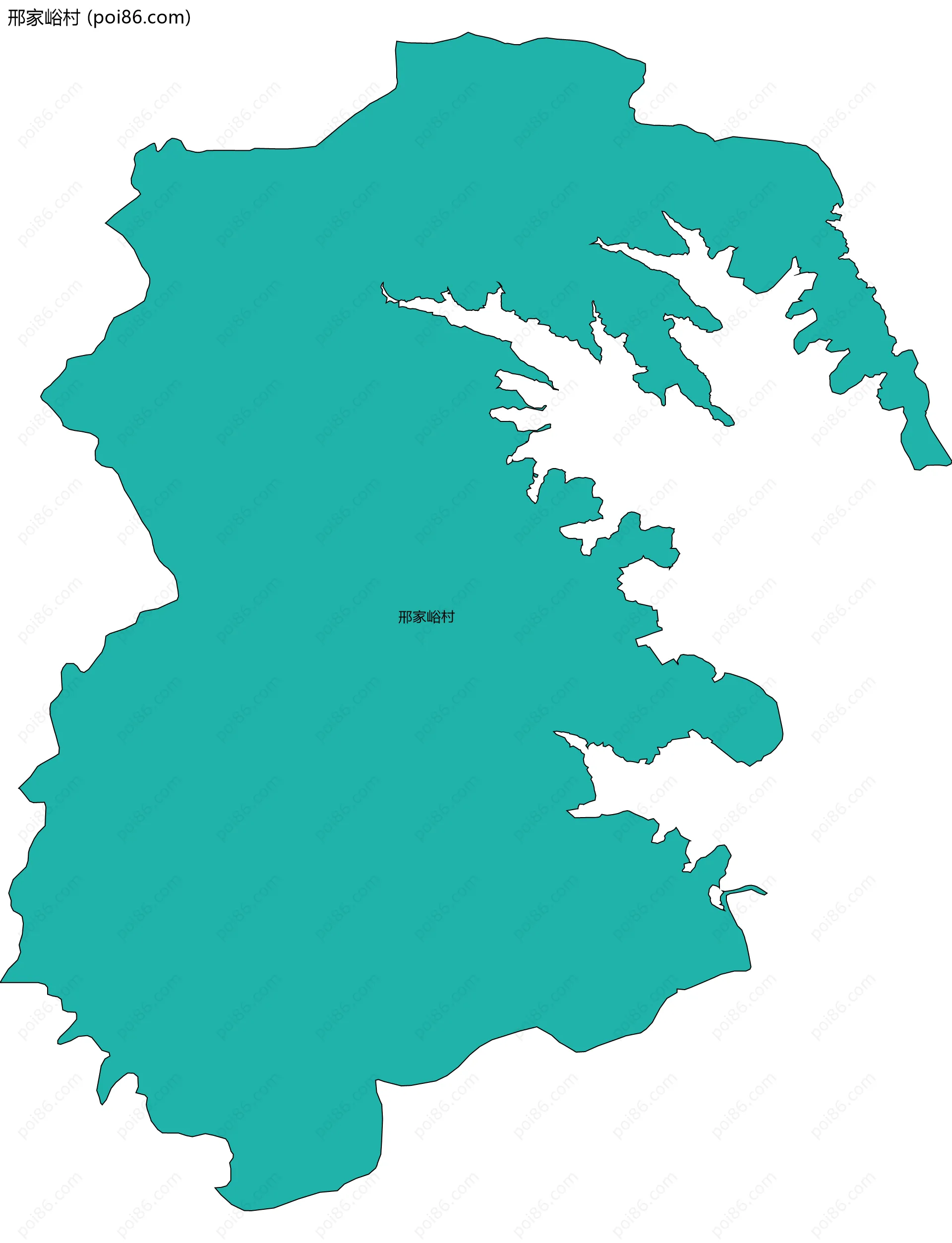 邢家峪村边界地图