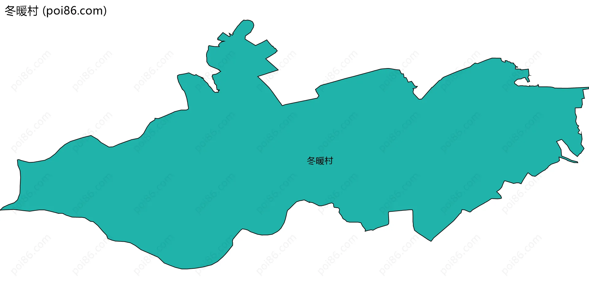 冬暖村边界地图