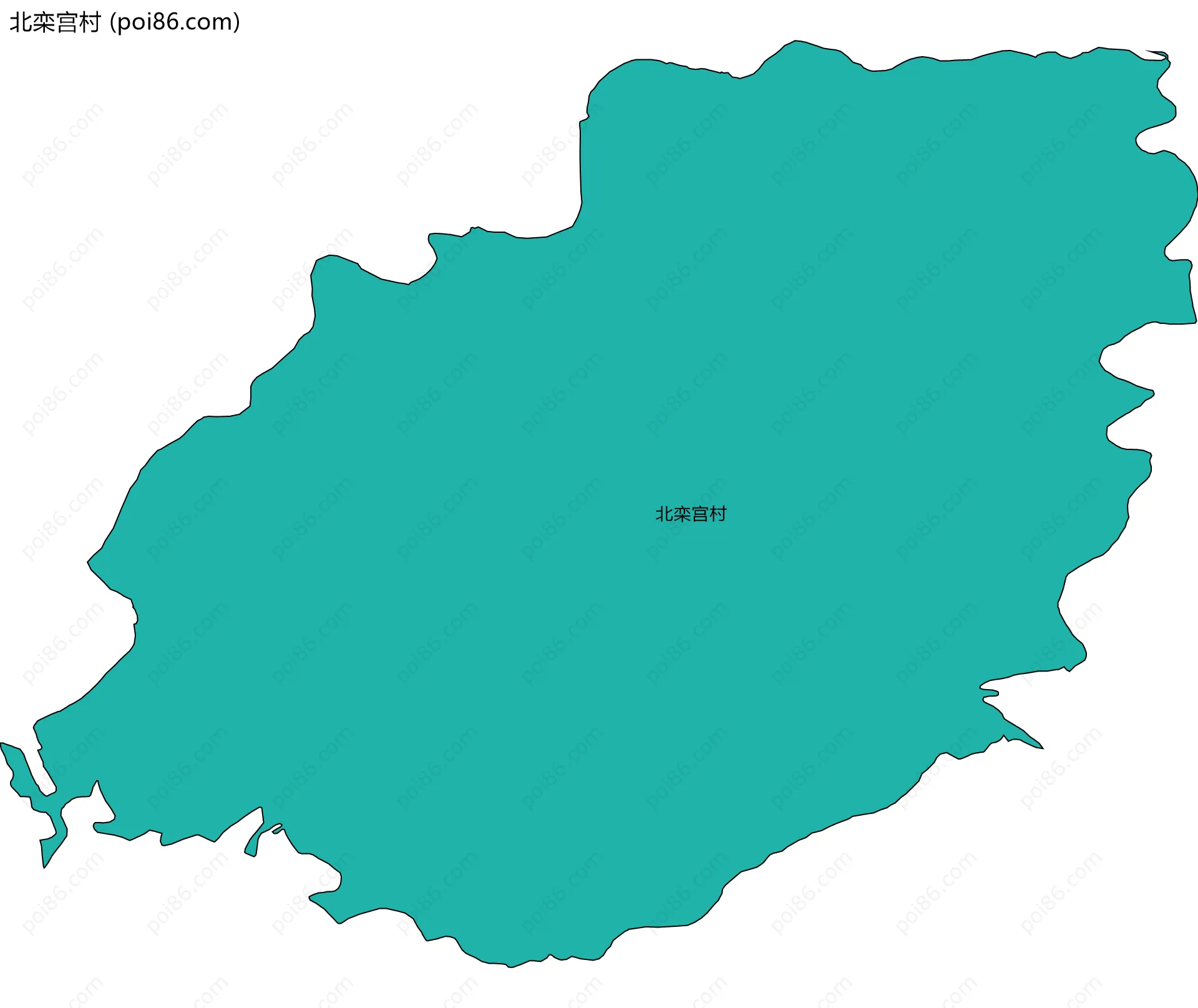 北栾宫村边界地图