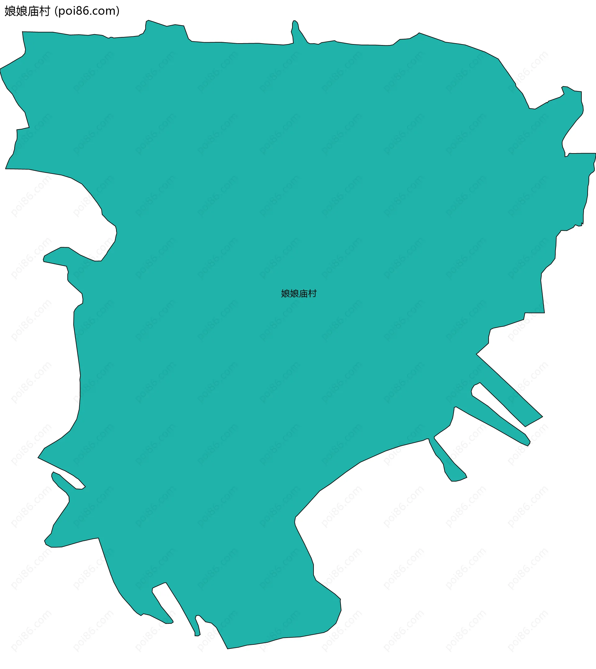 娘娘庙村边界地图