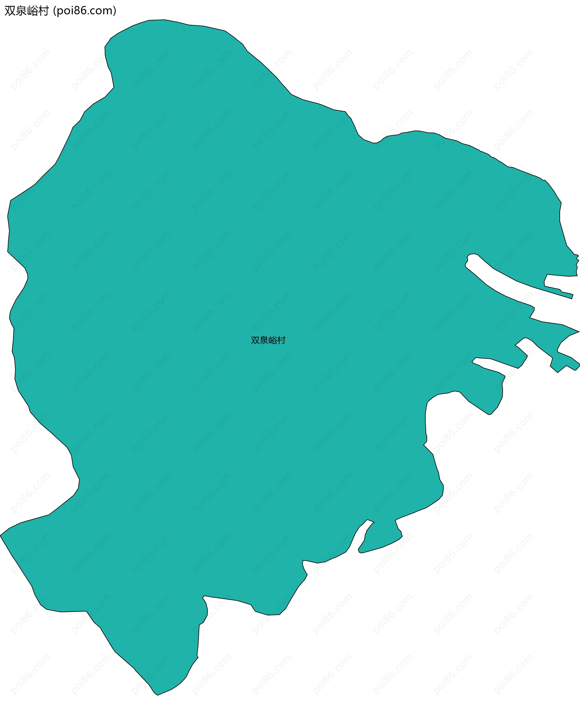 双泉峪村边界地图