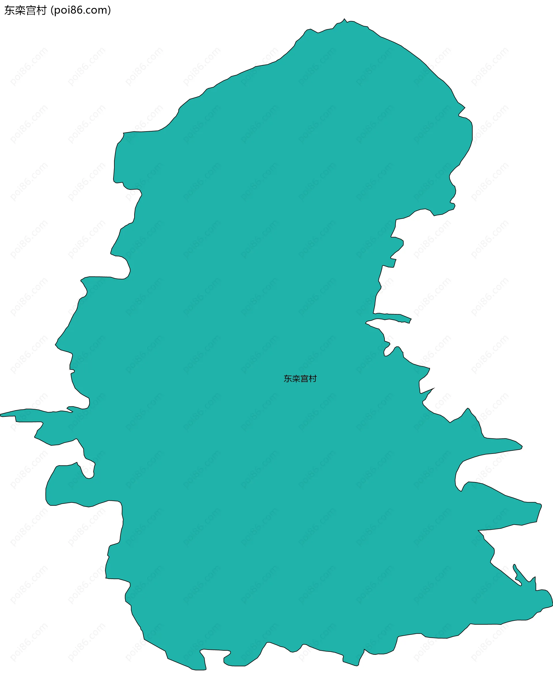 东栾宫村边界地图