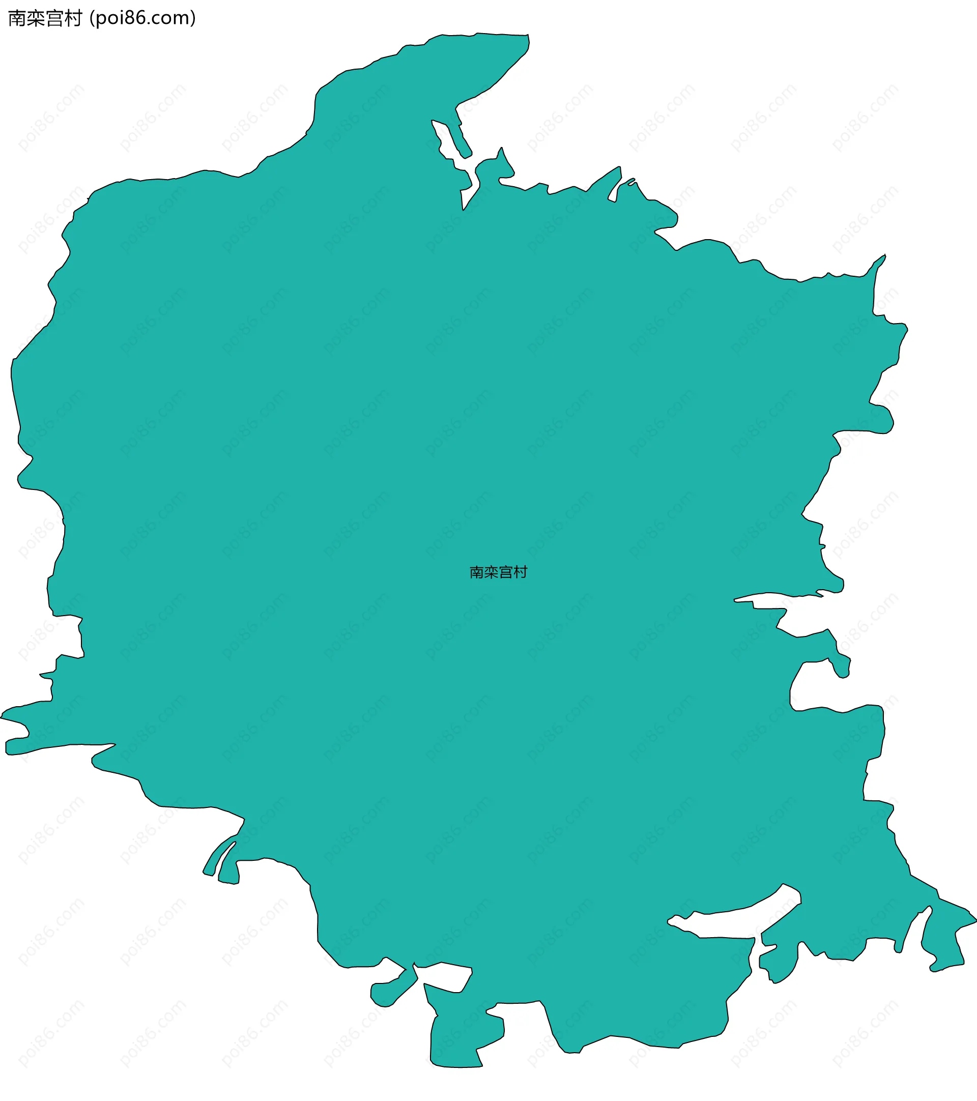 南栾宫村边界地图