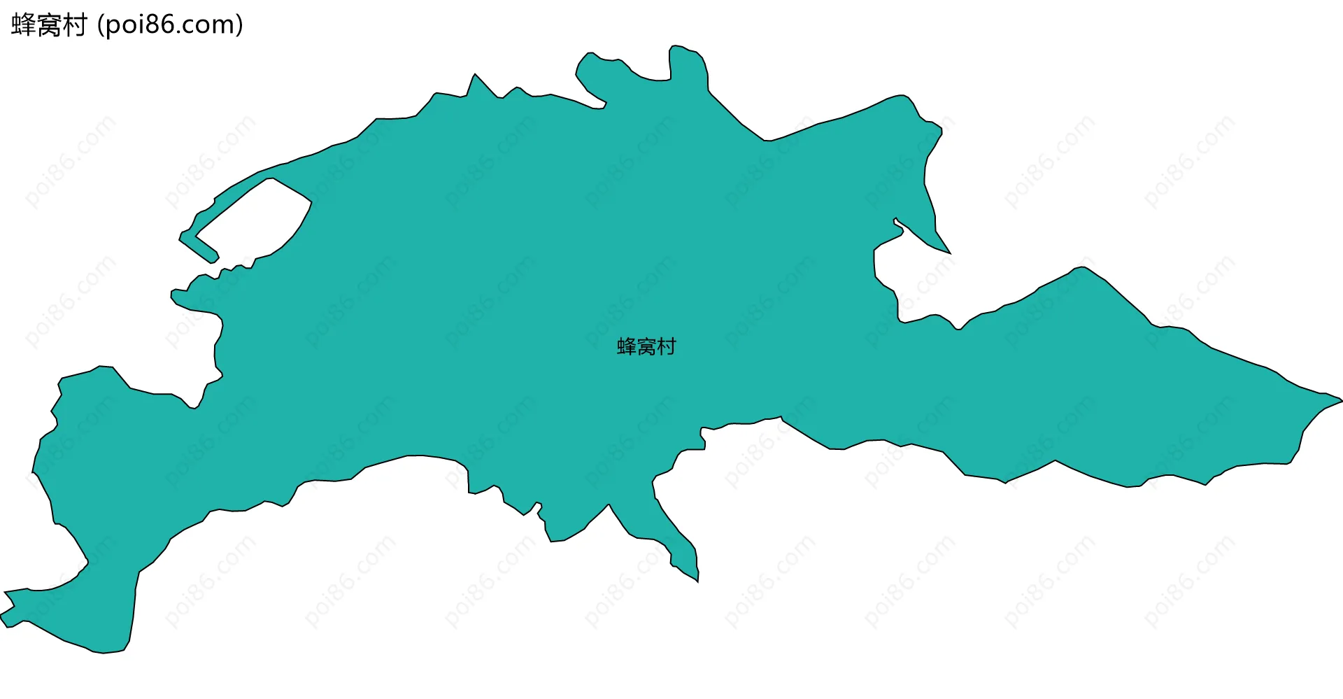 蜂窝村边界地图