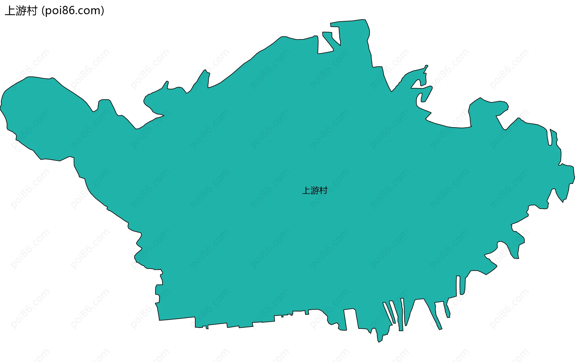 上游村边界地图