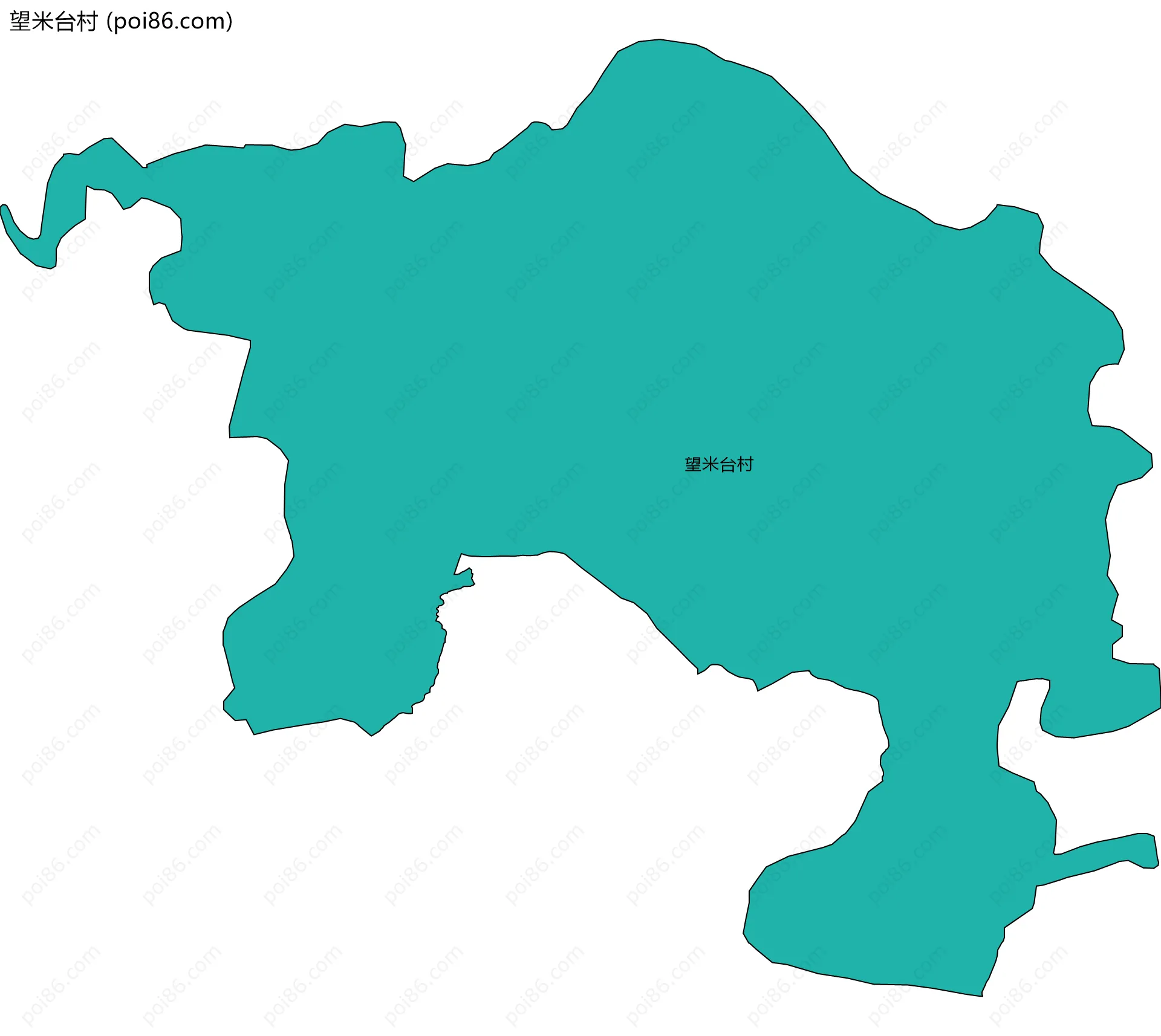 望米台村边界地图