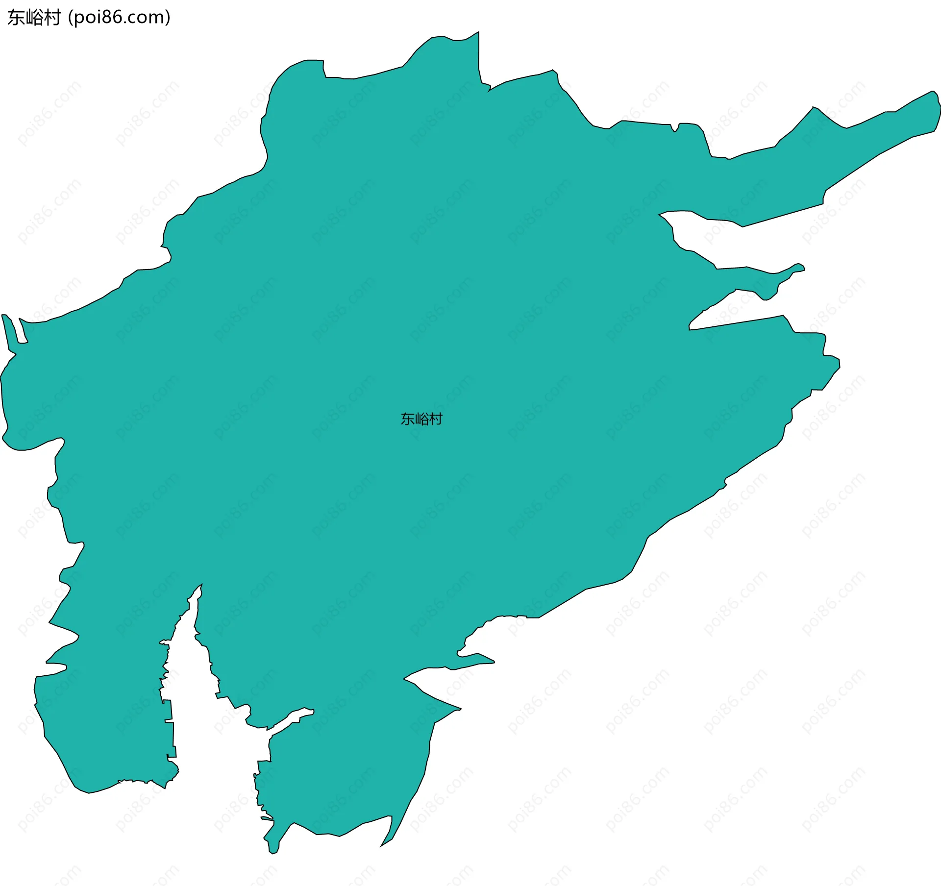 东峪村边界地图