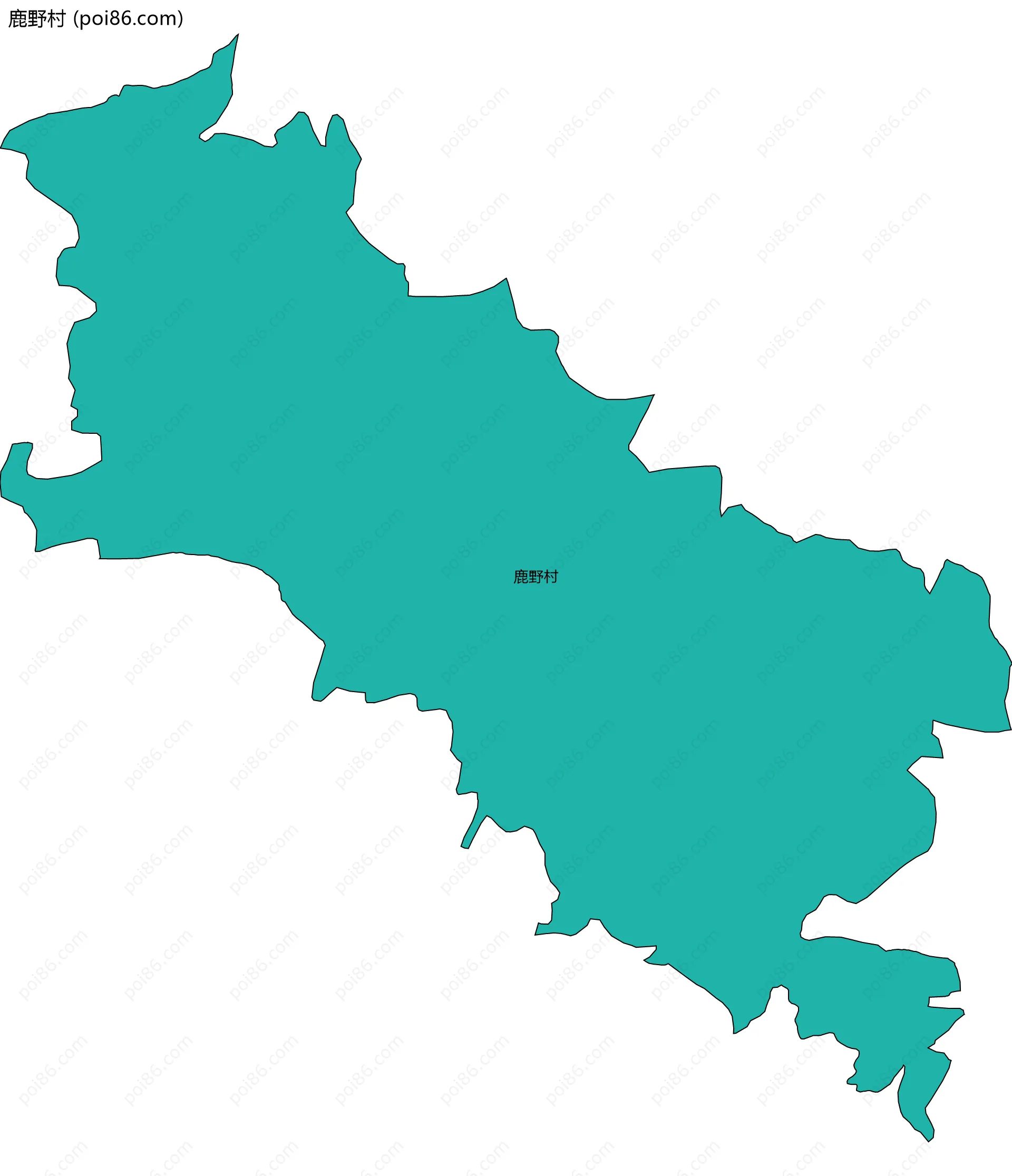 鹿野村边界地图