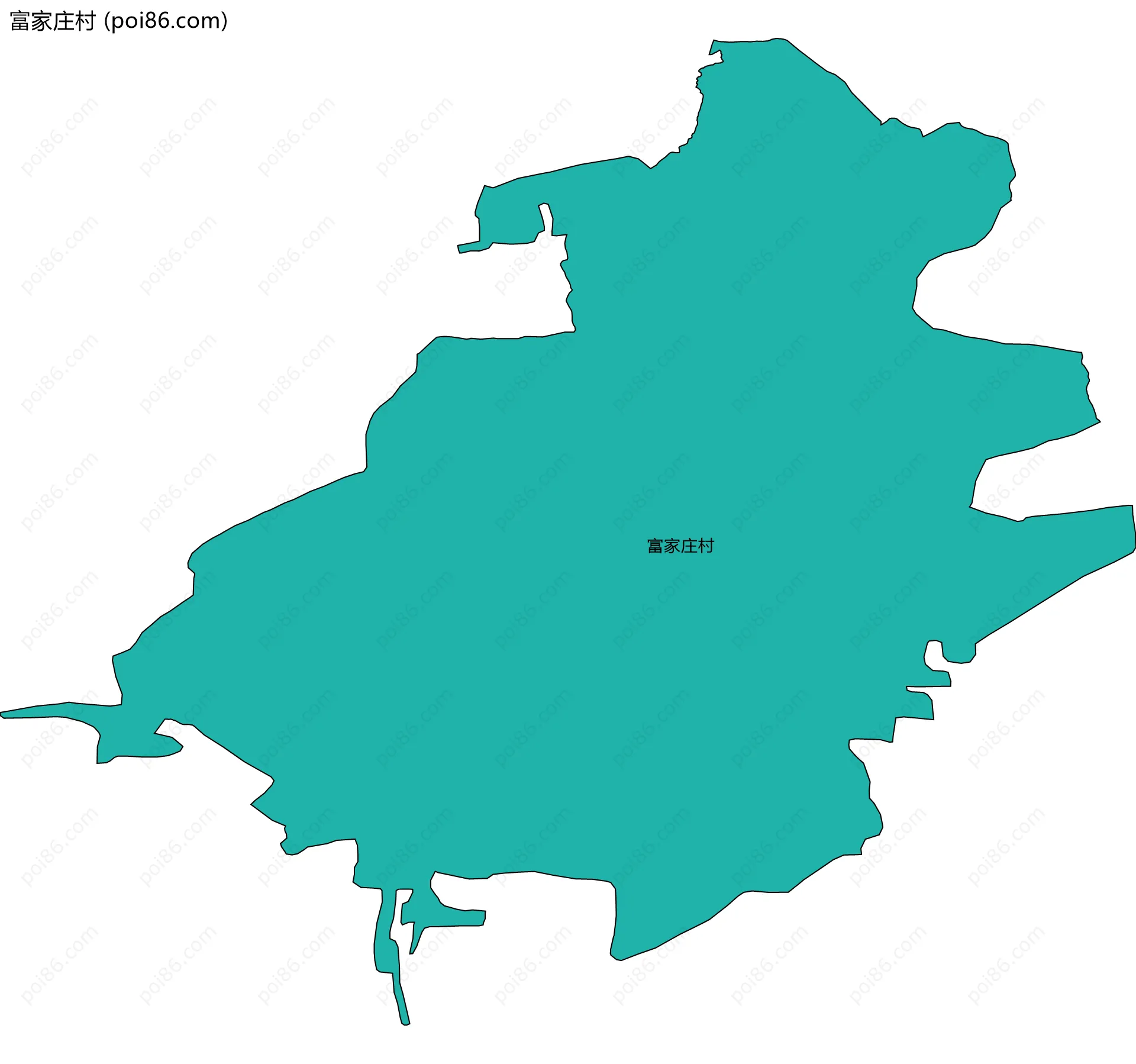 富家庄村边界地图