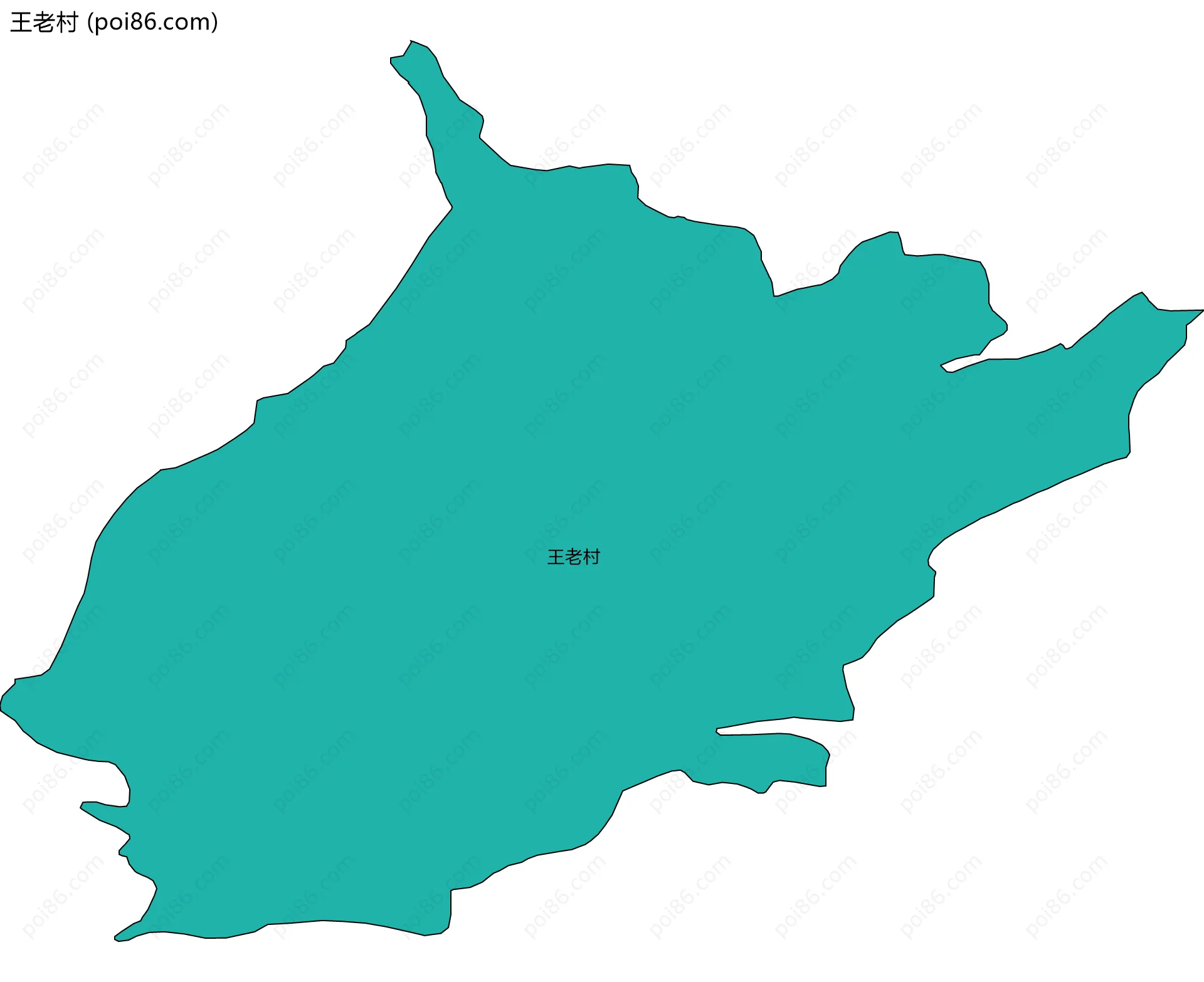 王老村边界地图
