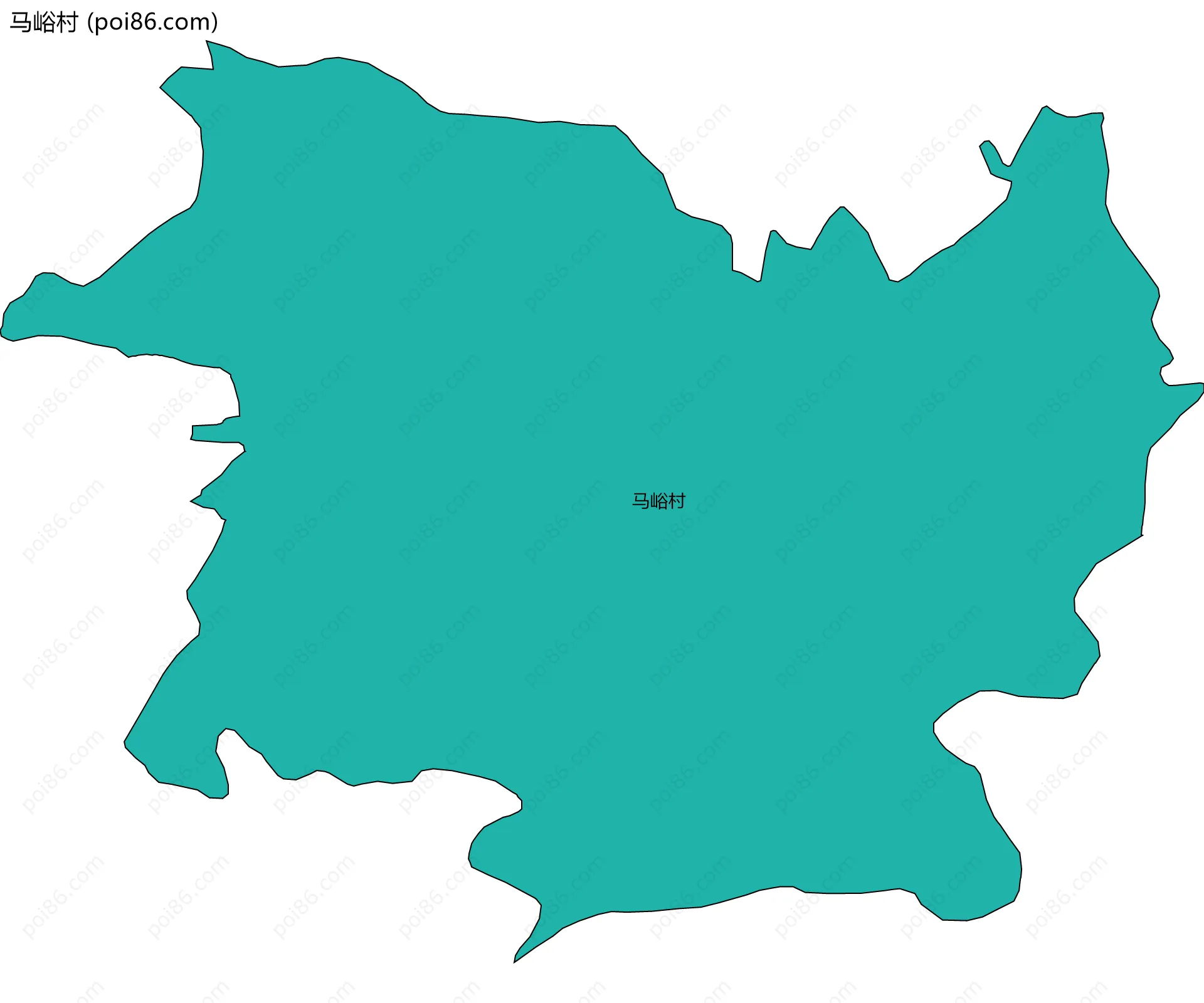 马峪村边界地图