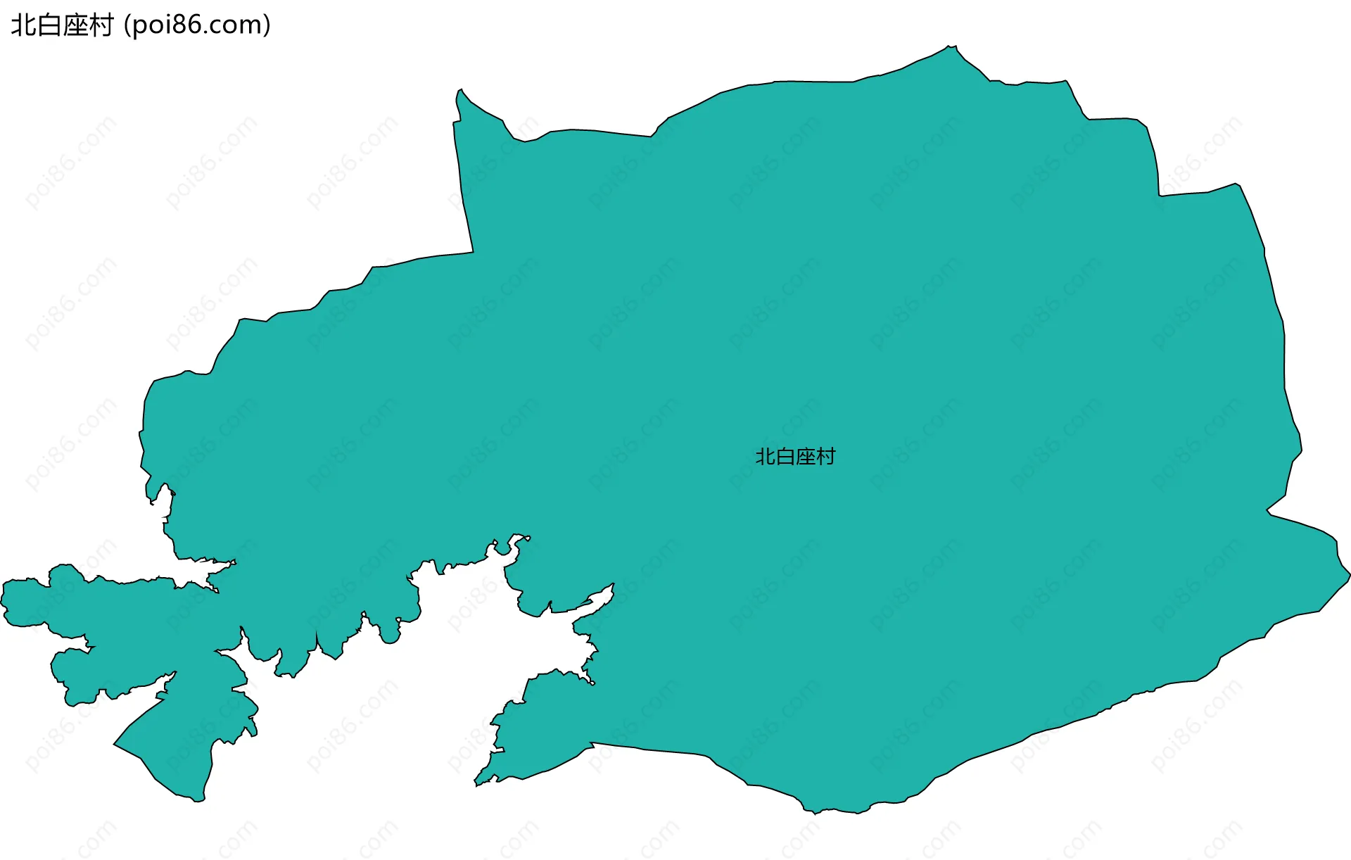 北白座村边界地图