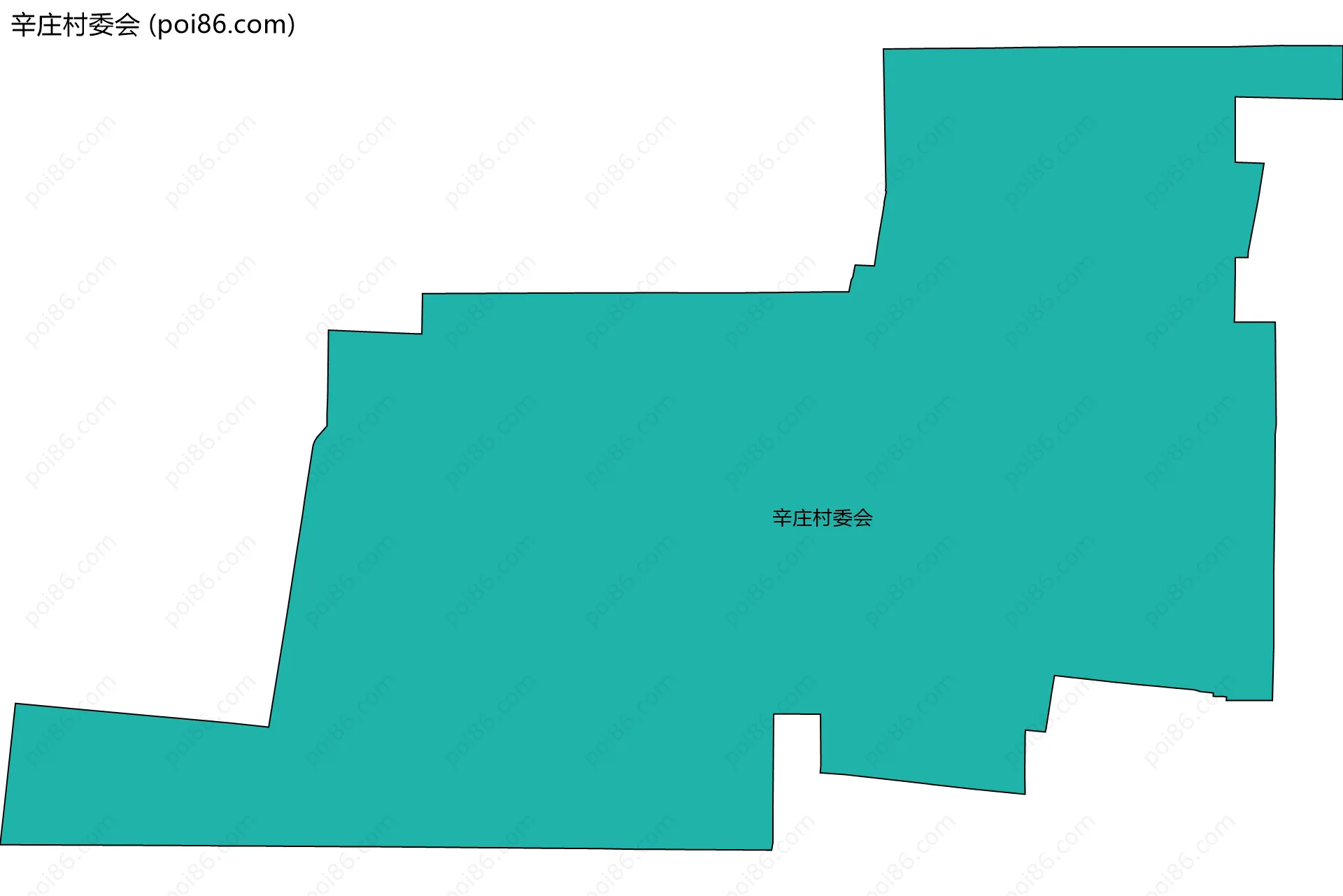 辛庄村委会边界地图