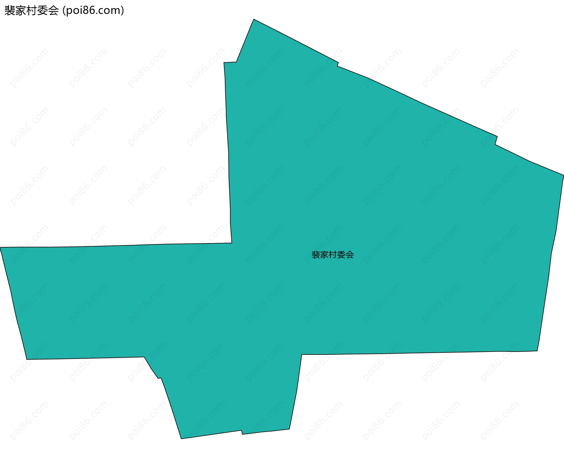 裴家村委会边界地图