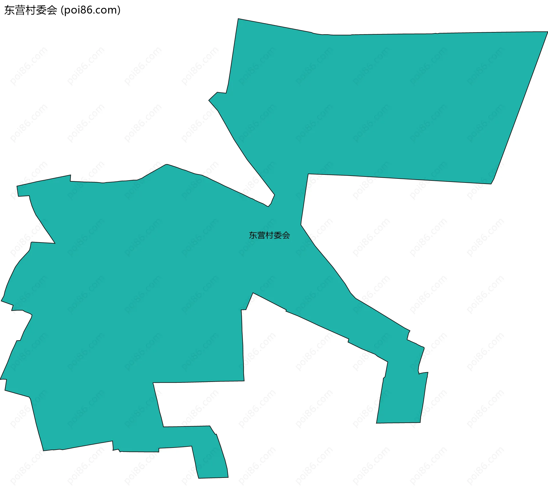 东营村委会边界地图